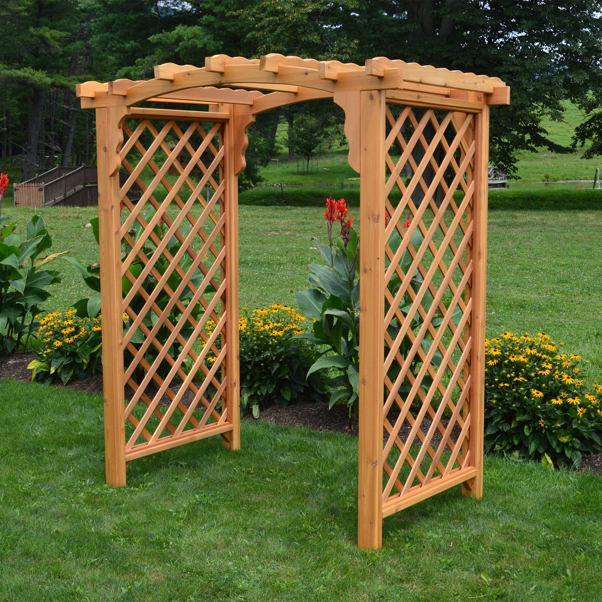 Heritage Lawncraft Newberry Cedar Garden Arbor