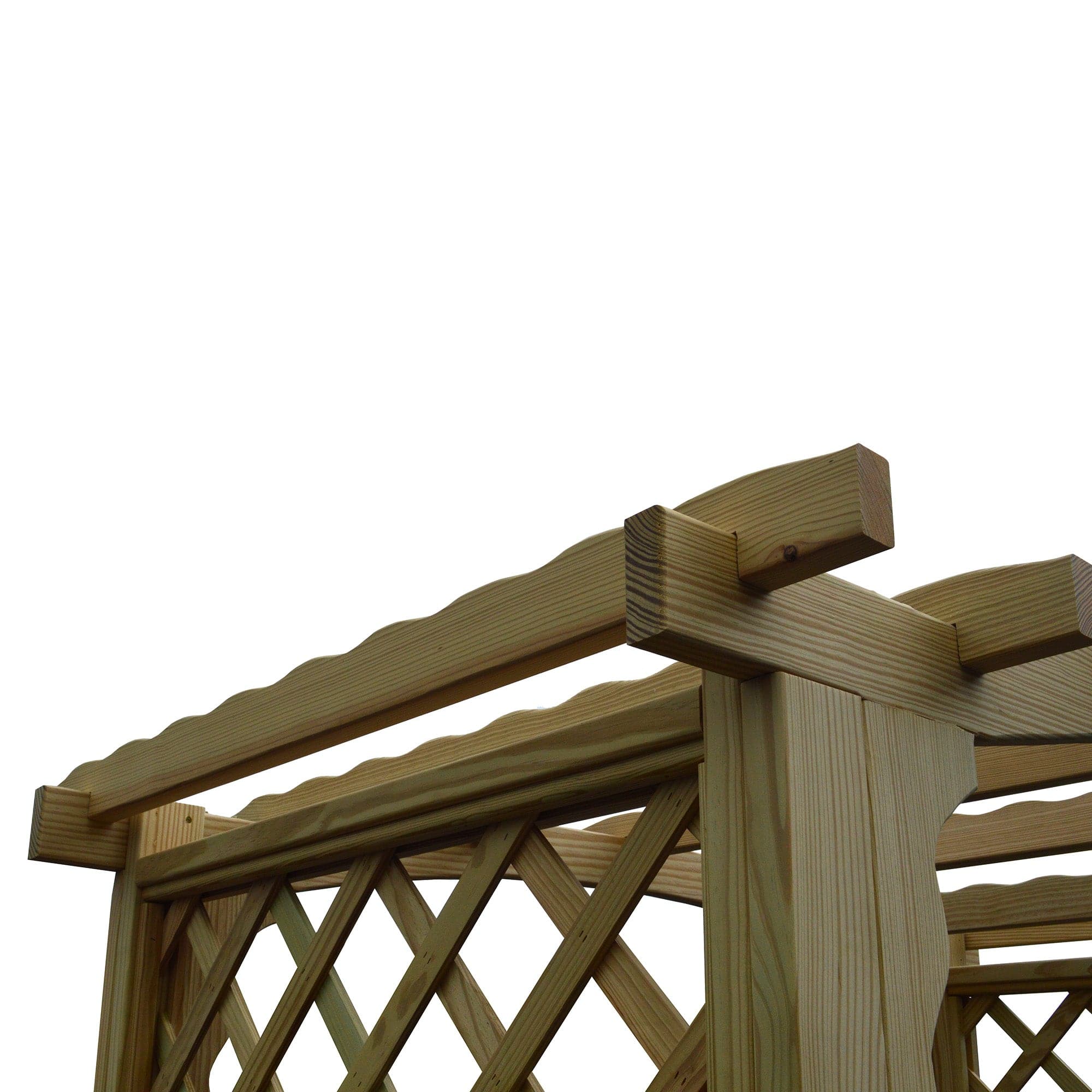 Heritage Lawncraft Newberry Pressure Treated Wooden Garden Arbor