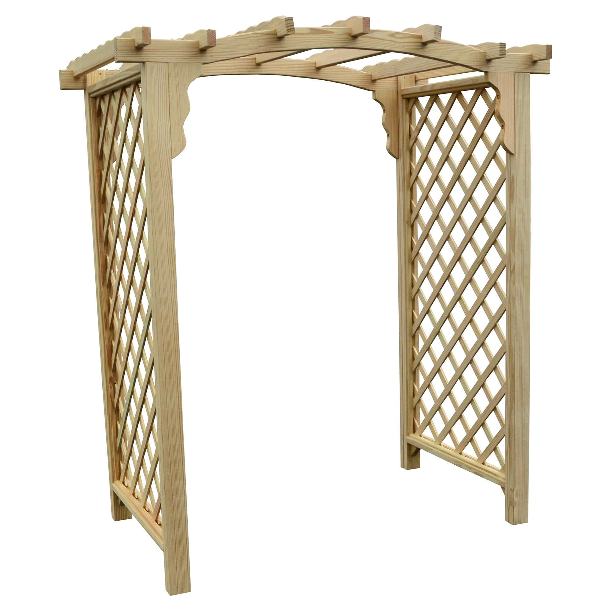Heritage Lawncraft Newberry Pressure Treated Wooden Garden Arbor