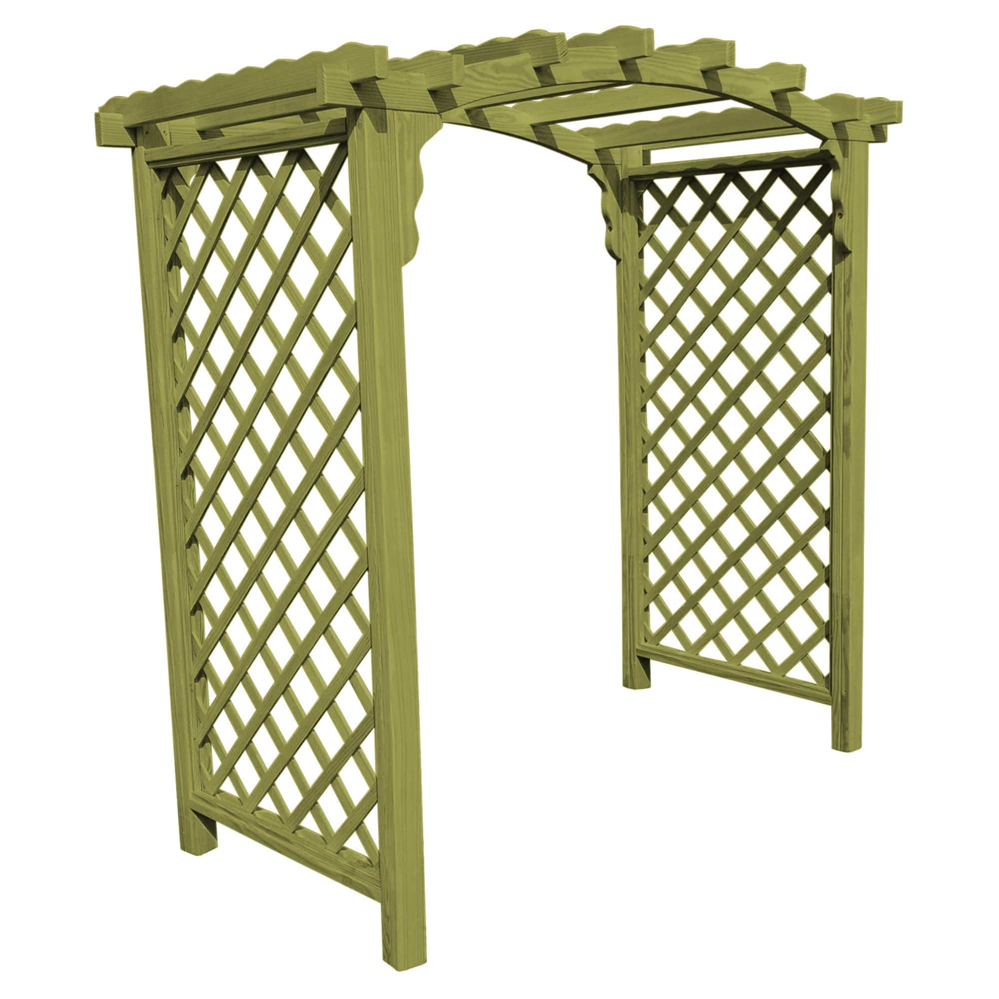 Heritage Lawncraft Newberry Pressure Treated Wooden Garden Arbor