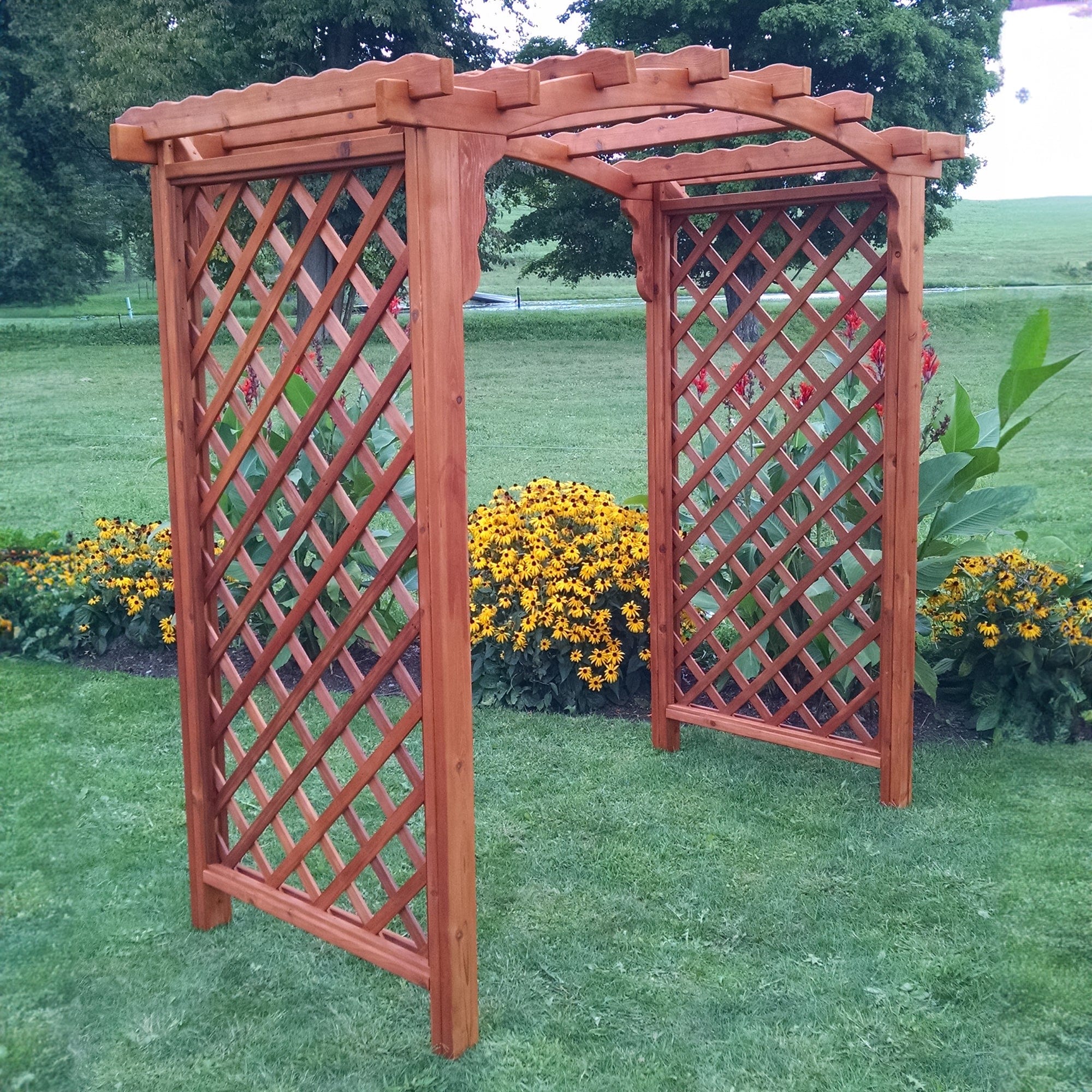 Heritage Lawncraft Newberry Cedar Garden Arbor