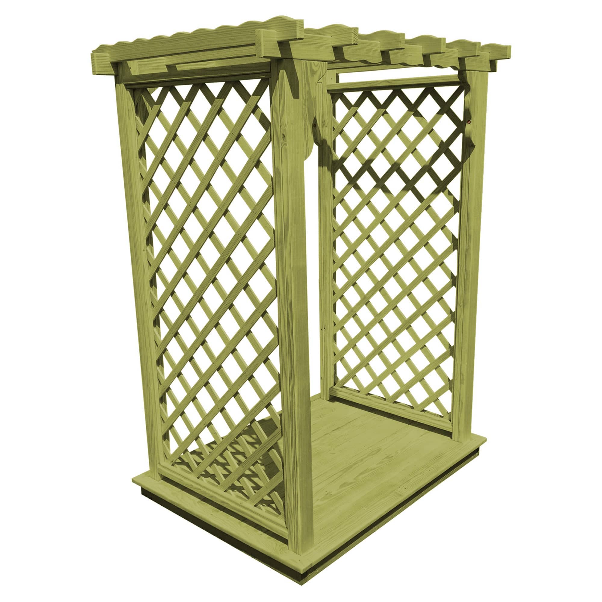 Heritage Lawncraft Manchester Pressure Treated Wooden Garden Arbor