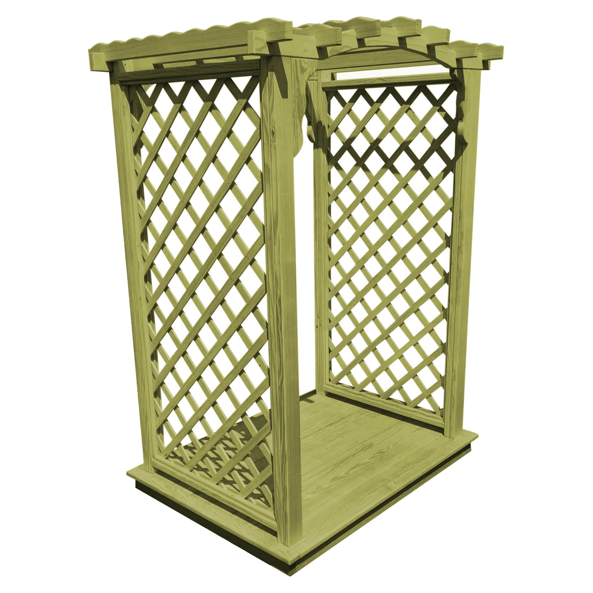 Heritage Lawncraft Newberry Pressure Treated Wooden Garden Arbor