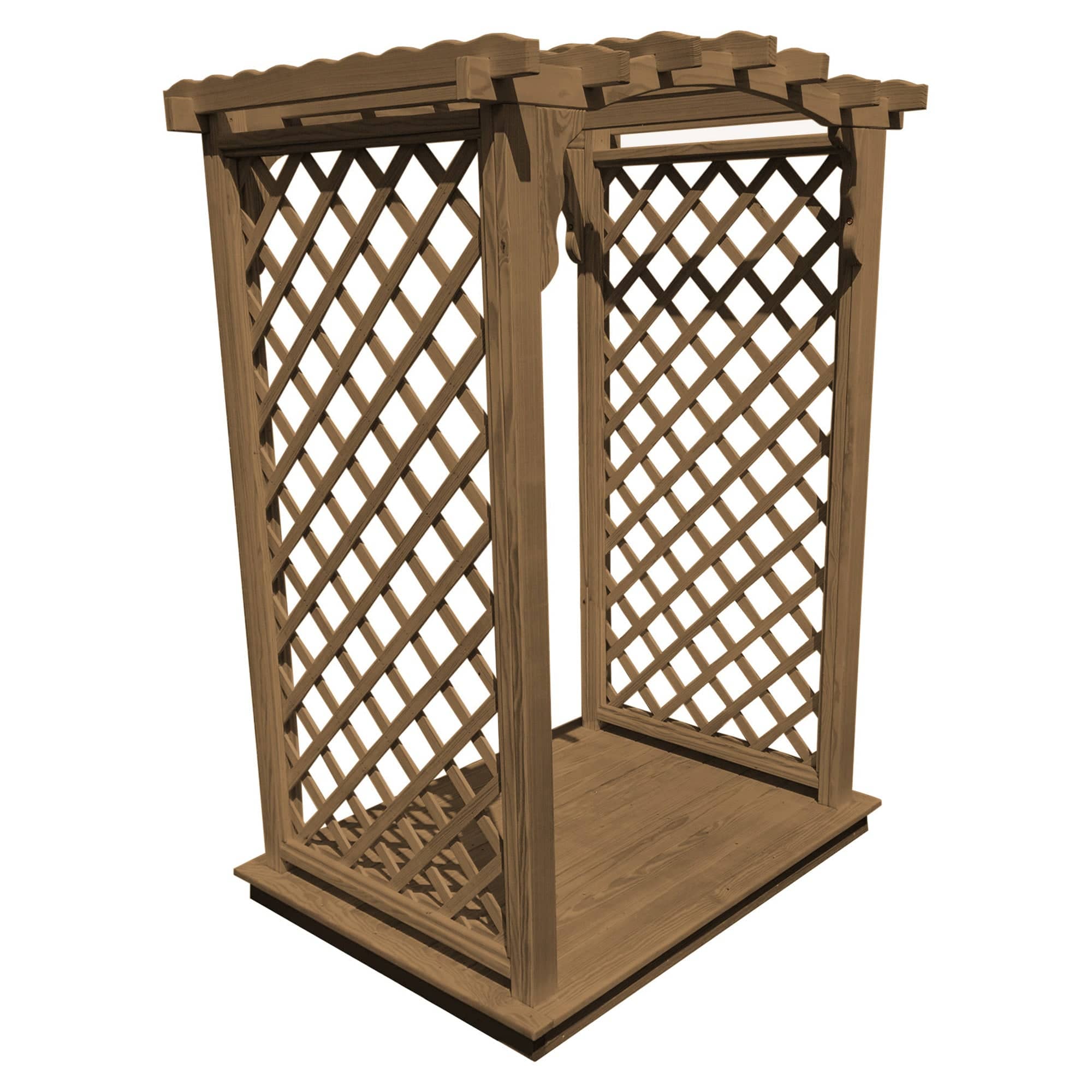 Heritage Lawncraft Newberry Pressure Treated Wooden Garden Arbor