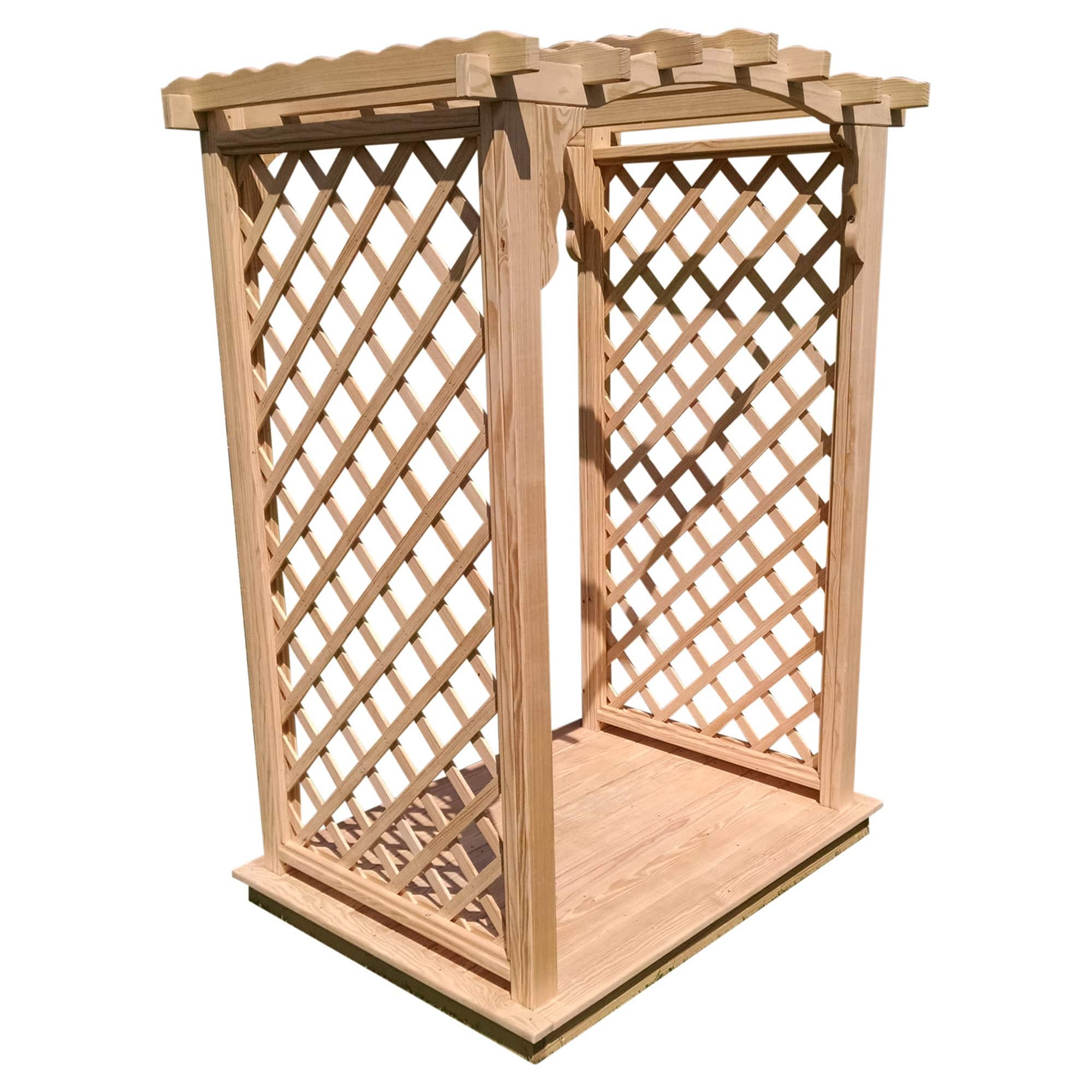 Heritage Lawncraft Newberry Pressure Treated Wooden Garden Arbor