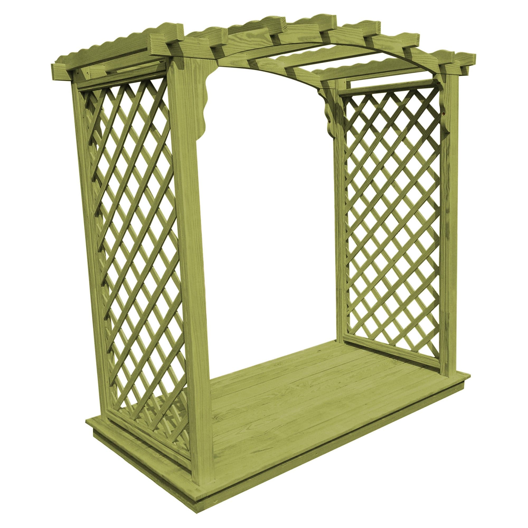 Heritage Lawncraft Newberry Pressure Treated Wooden Garden Arbor