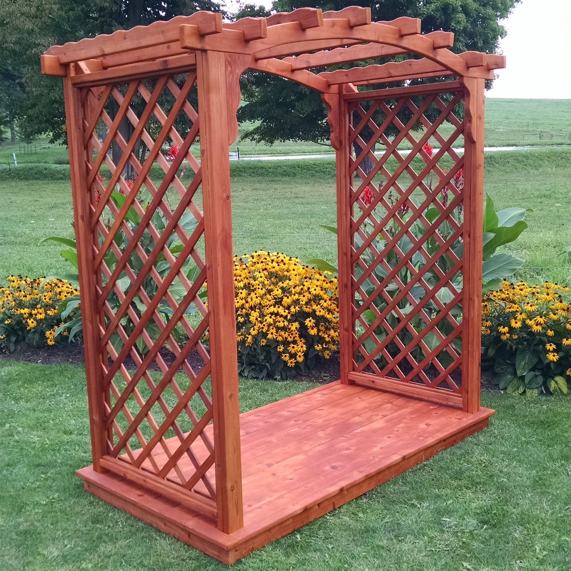 Heritage Lawncraft Newberry Cedar Garden Arbor
