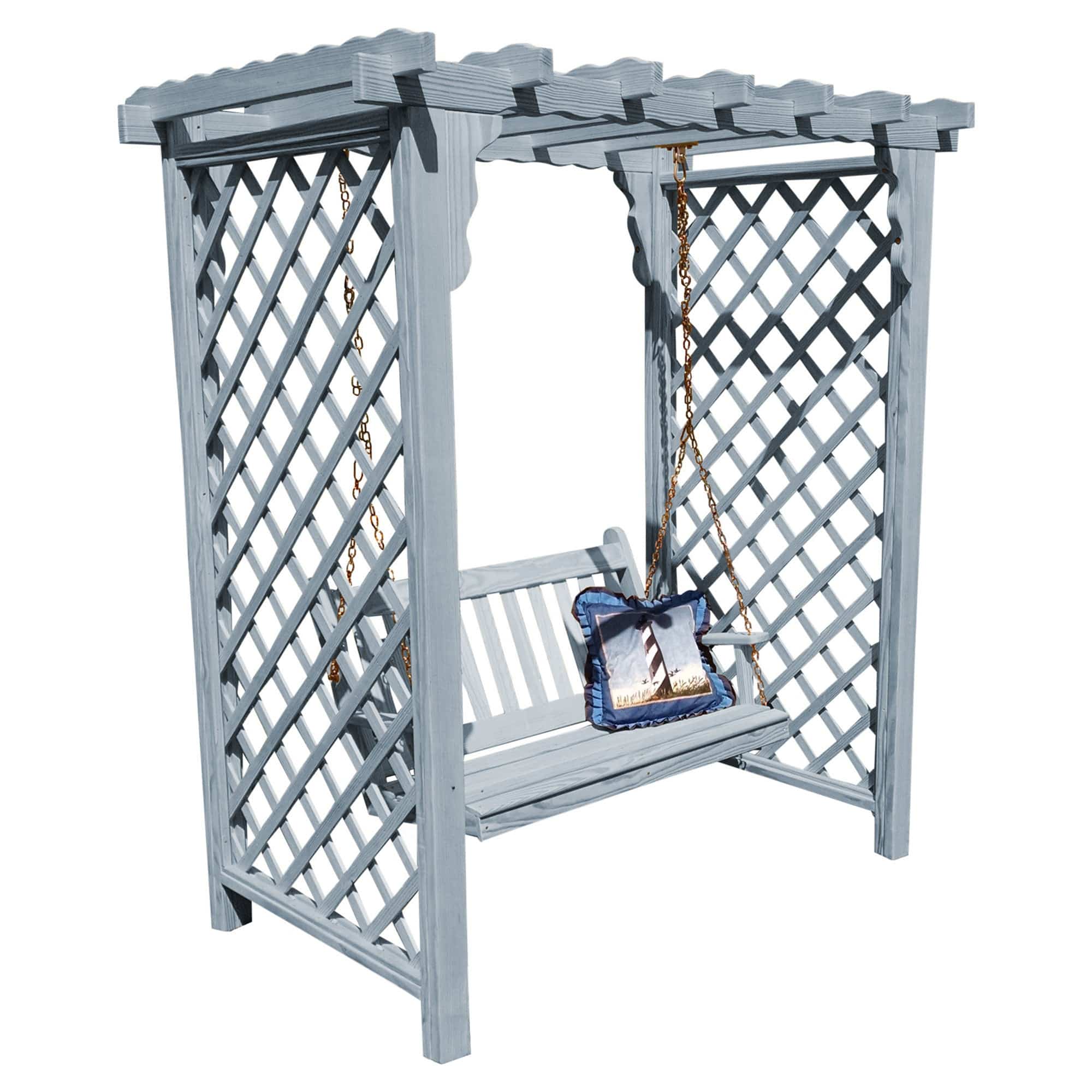 Heritage Lawncraft Manchester Wooden Arbor with Swing