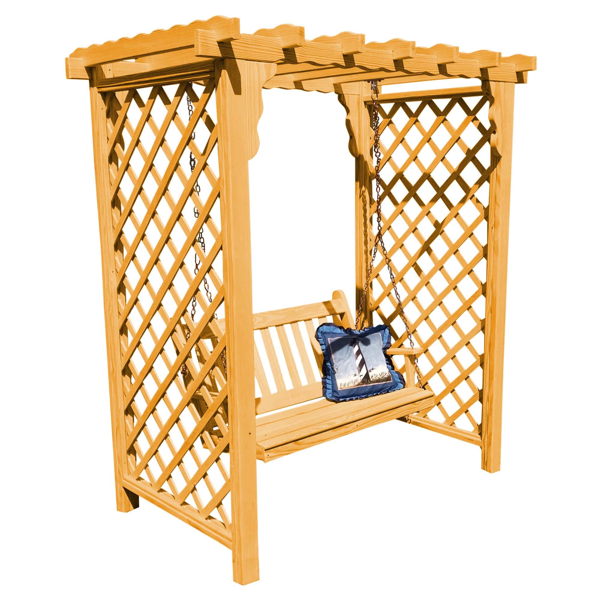 Heritage Lawncraft Manchester Wooden Arbor with Swing
