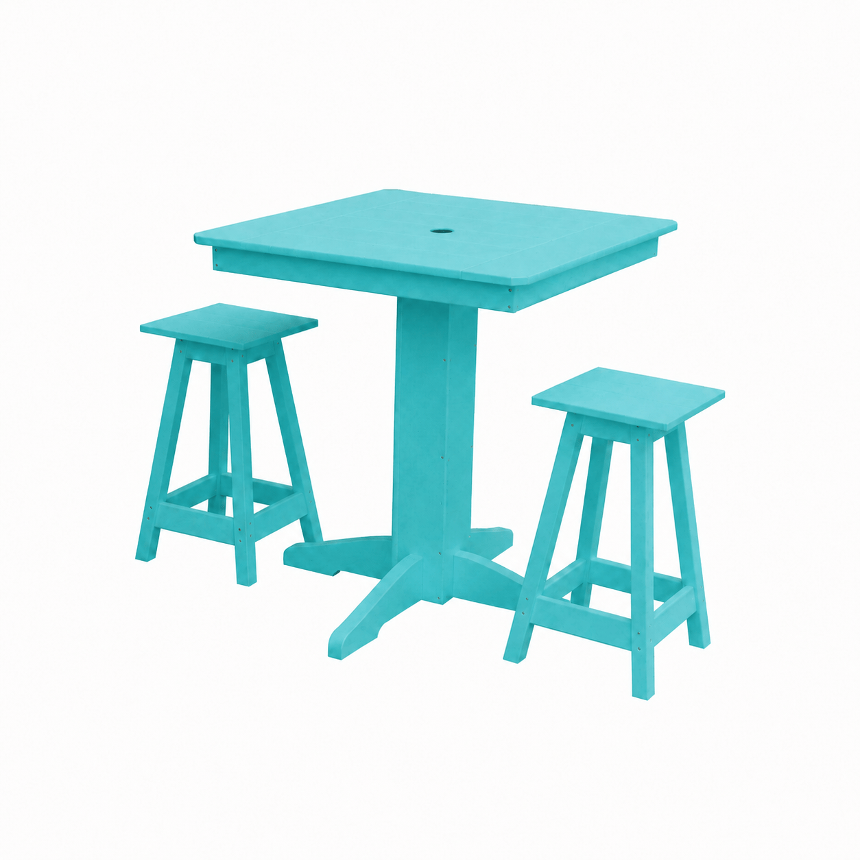 Keystone Amish Co. Poly Composite Riley 3-Piece Outdoor Counter Height Dining Set