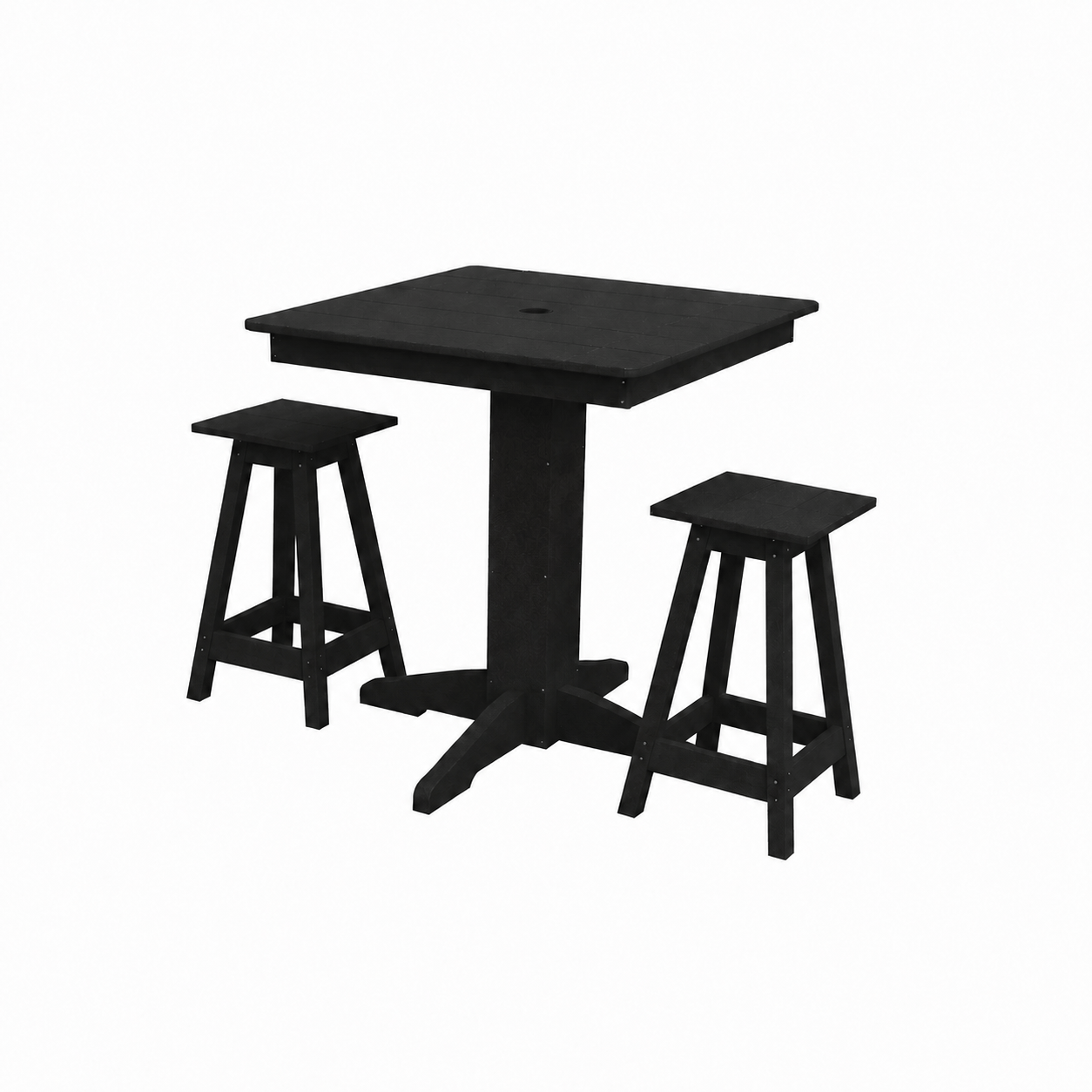 Keystone Amish Co. Poly Composite Riley 3-Piece Outdoor Counter Height Dining Set