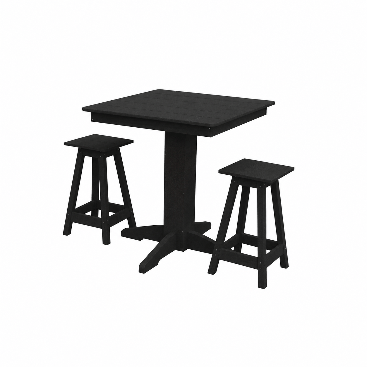 Keystone Amish Co. Poly Composite Riley 3-Piece Outdoor Counter Height Dining Set