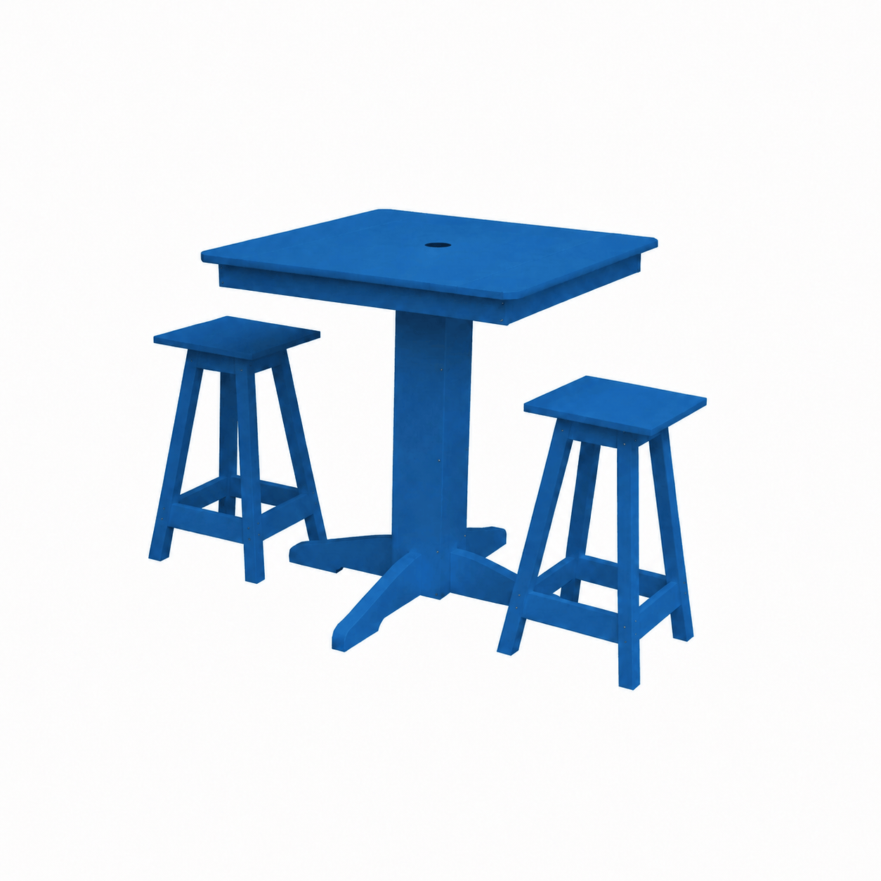 Keystone Amish Co. Poly Composite Riley 3-Piece Outdoor Counter Height Dining Set