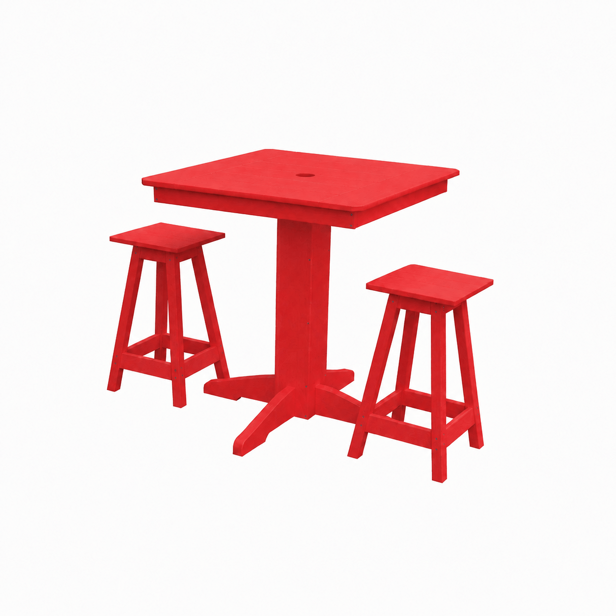 Keystone Amish Co. Poly Composite Riley 3-Piece Outdoor Counter Height Dining Set