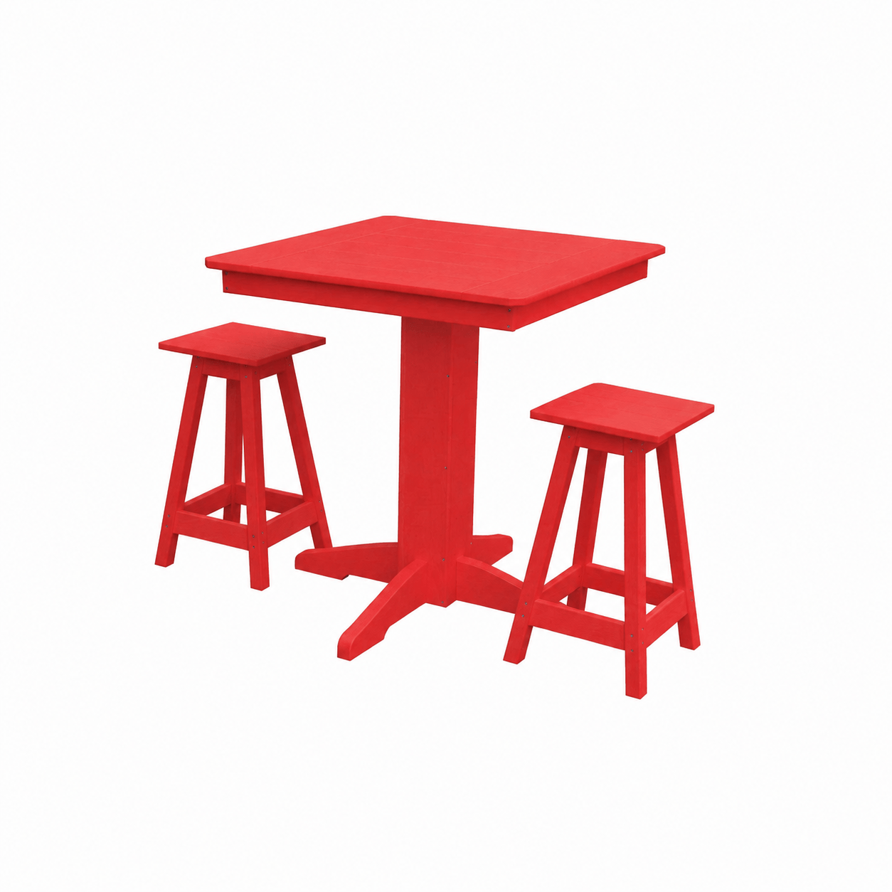 Keystone Amish Co. Poly Composite Riley 3-Piece Outdoor Counter Height Dining Set