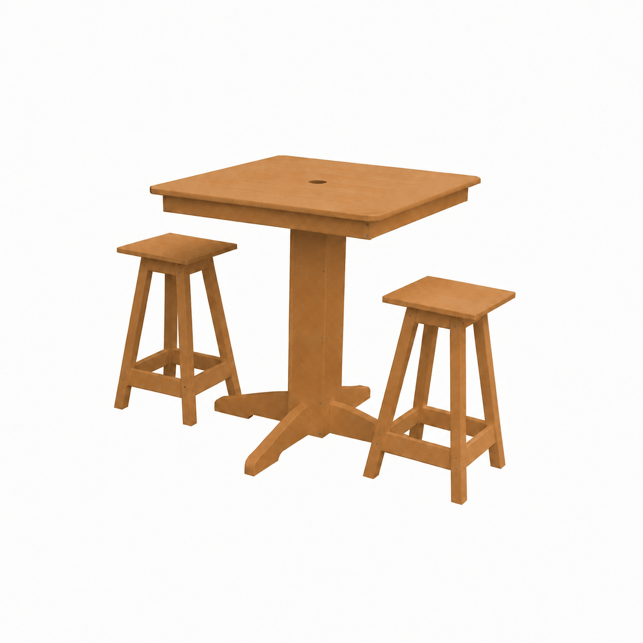 Keystone Amish Co. Poly Composite Riley 3-Piece Outdoor Counter Height Dining Set