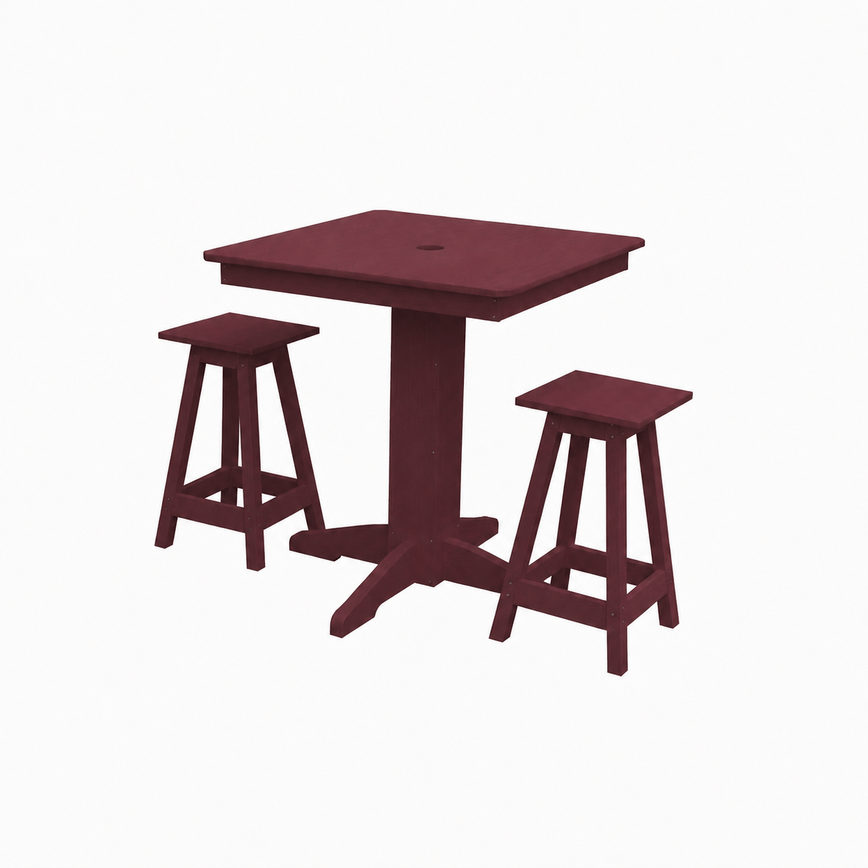 Keystone Amish Co. Poly Composite Riley 3-Piece Outdoor Counter Height Dining Set