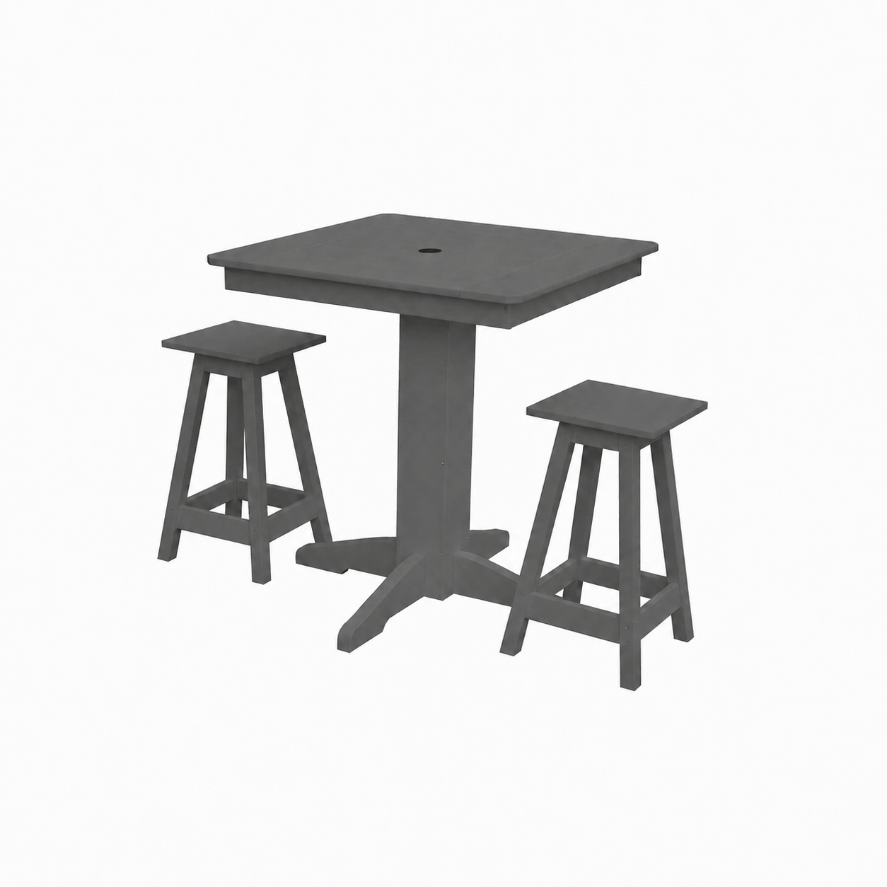 Keystone Amish Co. Poly Composite Riley 3-Piece Outdoor Counter Height Dining Set
