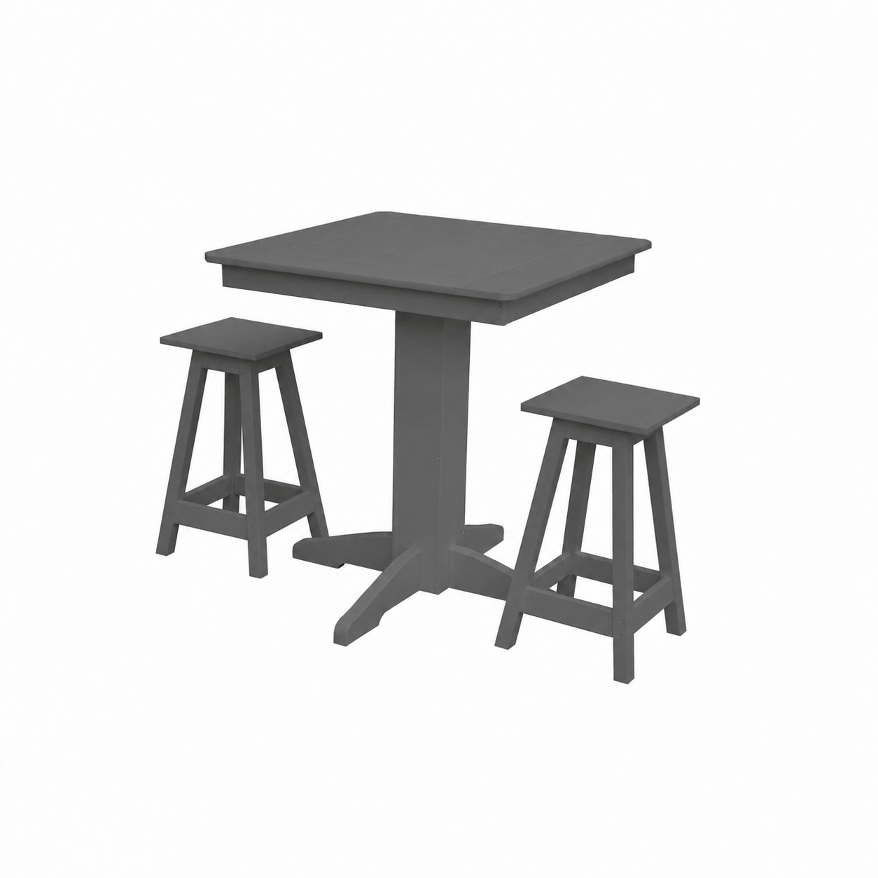 Keystone Amish Co. Poly Composite Riley 3-Piece Outdoor Counter Height Dining Set