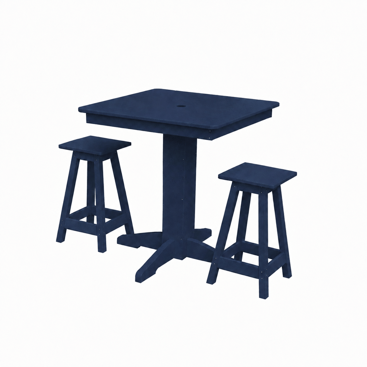Keystone Amish Co. Poly Composite Riley 3-Piece Outdoor Counter Height Dining Set