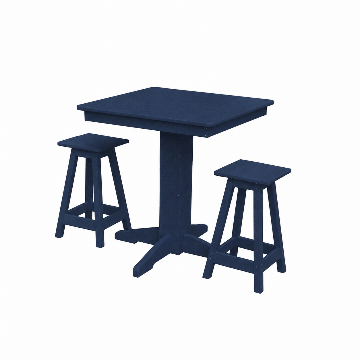 Keystone Amish Co. Poly Composite Riley 3-Piece Outdoor Counter Height Dining Set