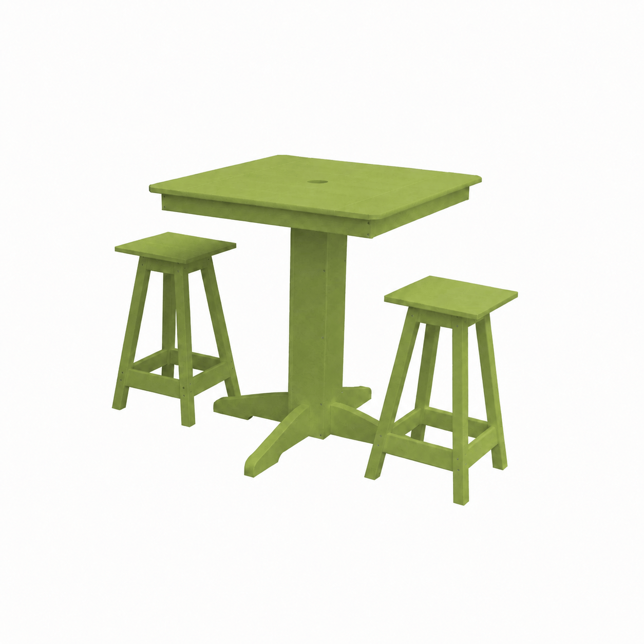 Keystone Amish Co. Poly Composite Riley 3-Piece Outdoor Counter Height Dining Set