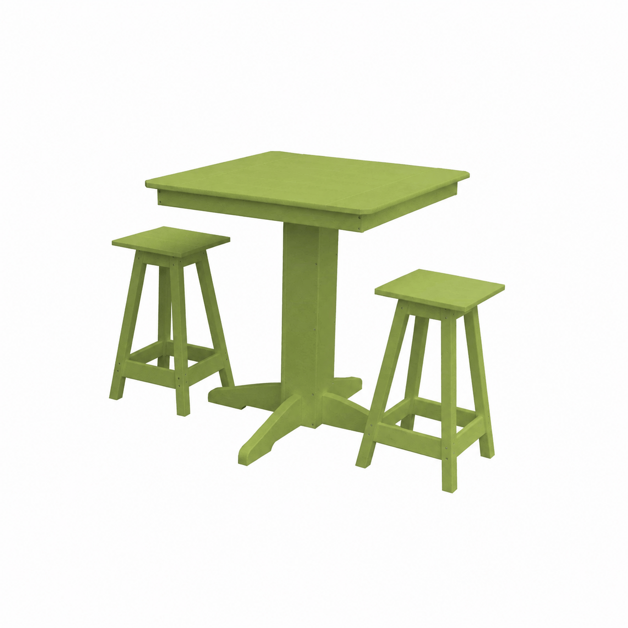 Keystone Amish Co. Poly Composite Riley 3-Piece Outdoor Counter Height Dining Set