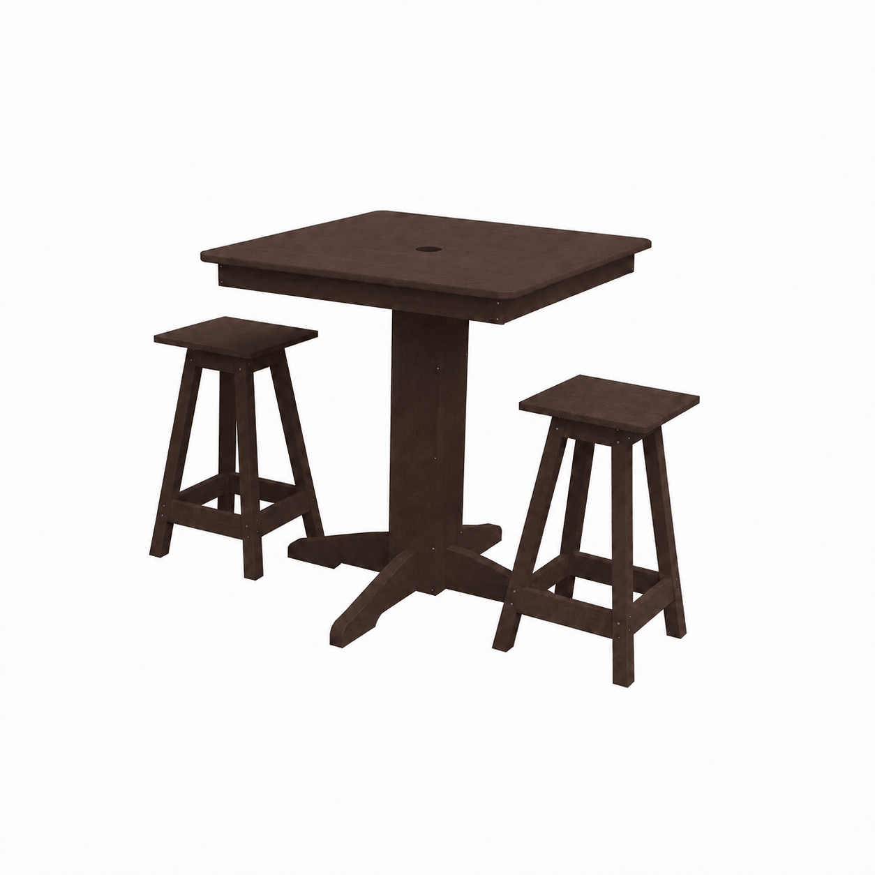 Keystone Amish Co. Poly Composite Riley 3-Piece Outdoor Counter Height Dining Set