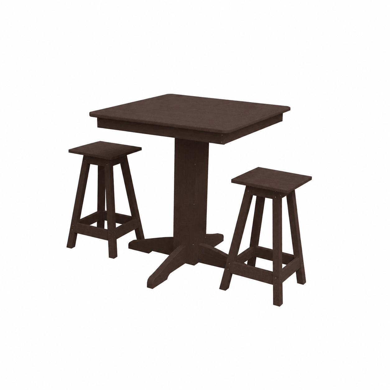 Keystone Amish Co. Poly Composite Riley 3-Piece Outdoor Counter Height Dining Set