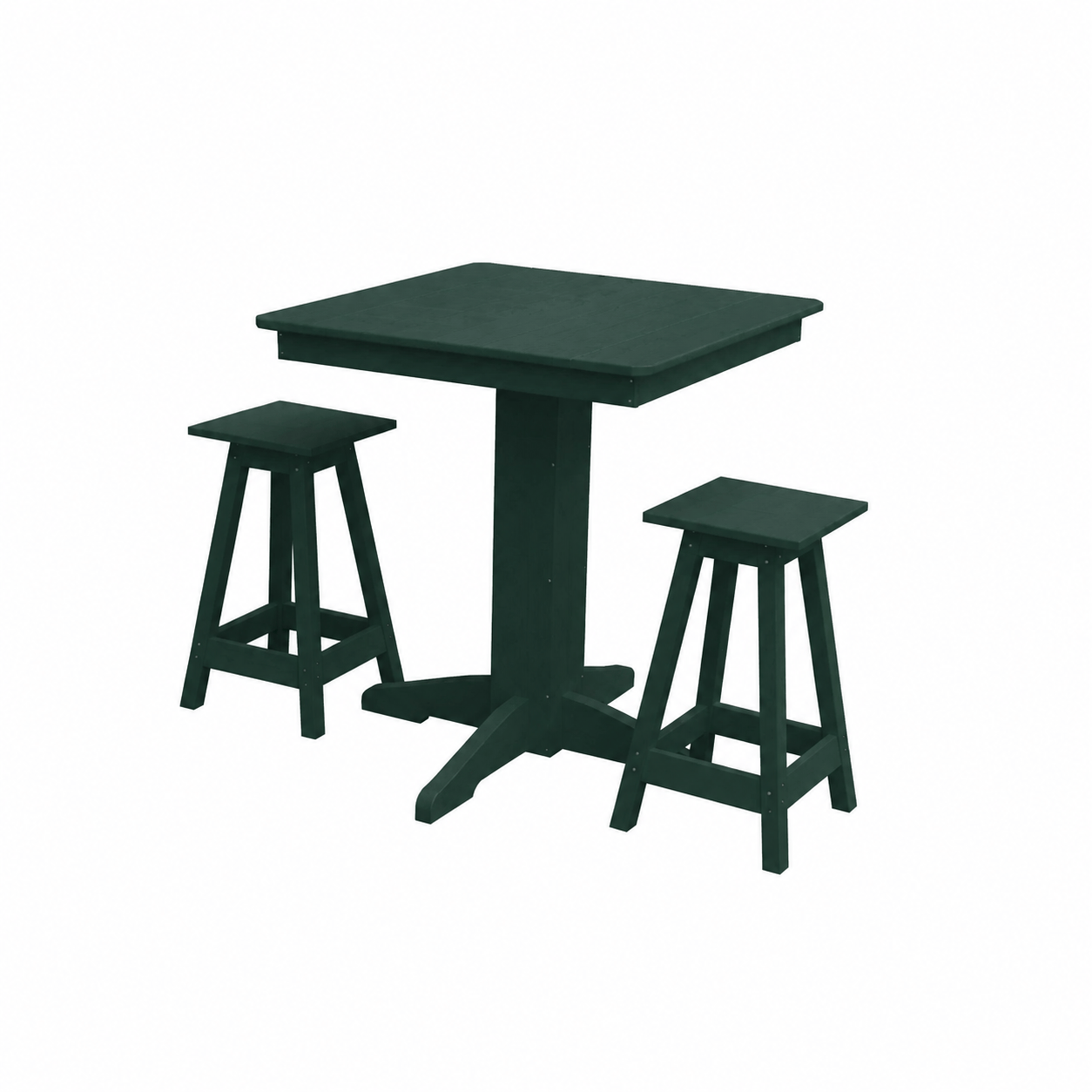 Keystone Amish Co. Poly Composite Riley 3-Piece Outdoor Counter Height Dining Set