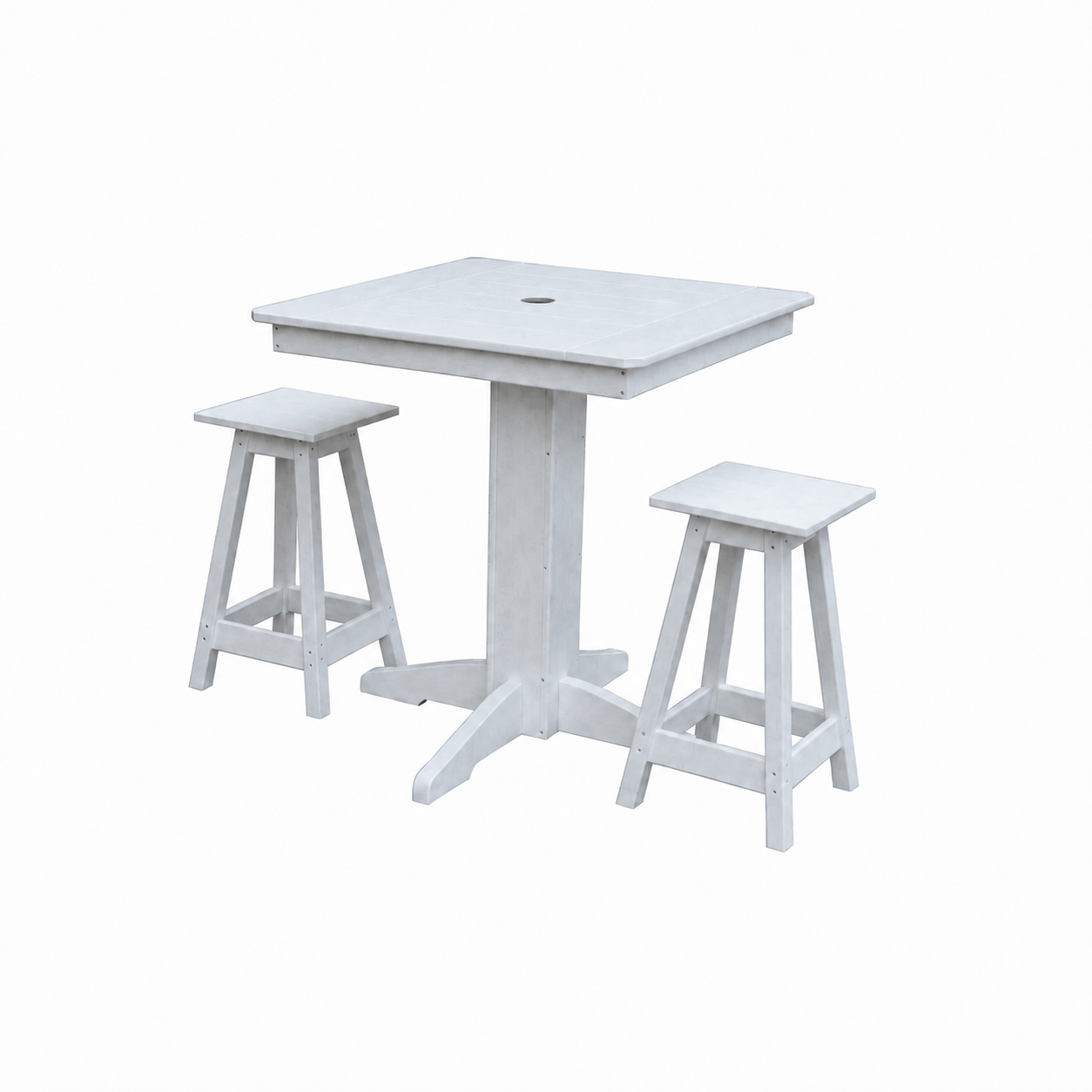 Keystone Amish Co. Poly Composite Riley 3-Piece Outdoor Counter Height Dining Set
