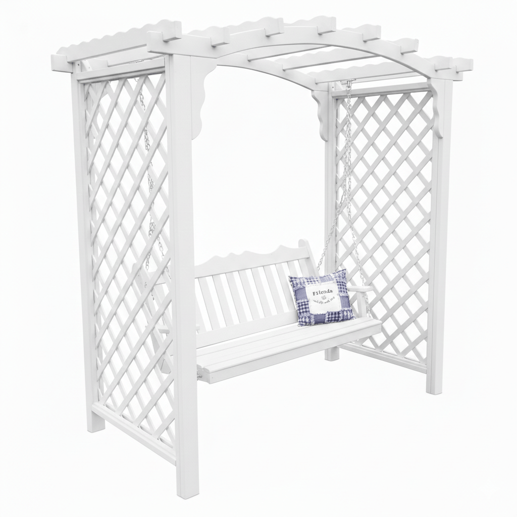 Heritage Lawncraft Newberry Cedar Garden Arbor with Swing
