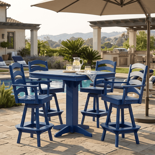 Keystone Amish Co. Josie 5-Piece Poly Outdoor Bar Dining Set