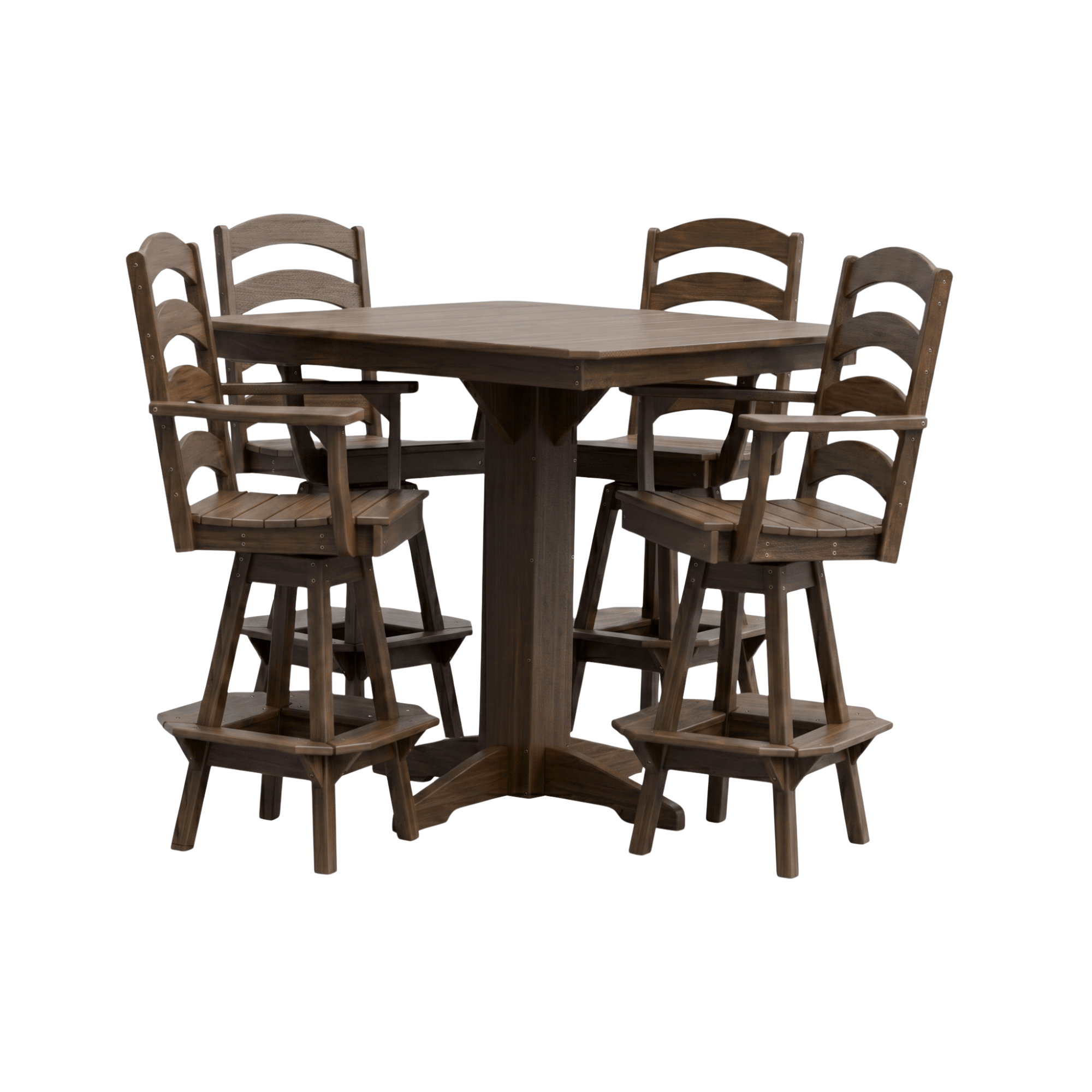 Keystone Amish Co. Josie 5-Piece Poly Outdoor Bar Dining Set
