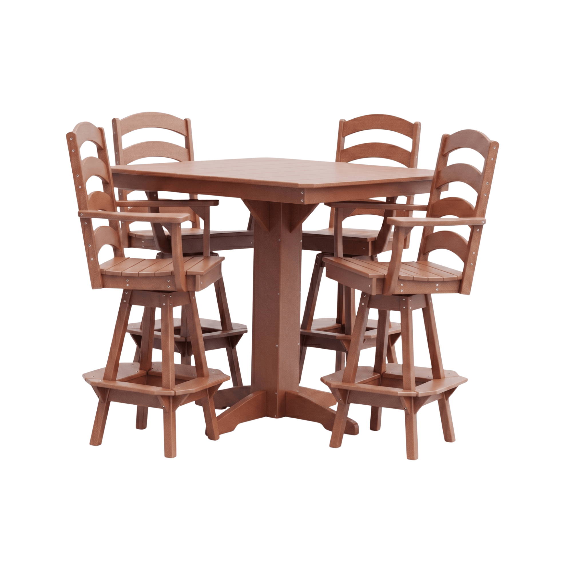 Keystone Amish Co. Josie 5-Piece Poly Outdoor Bar Dining Set