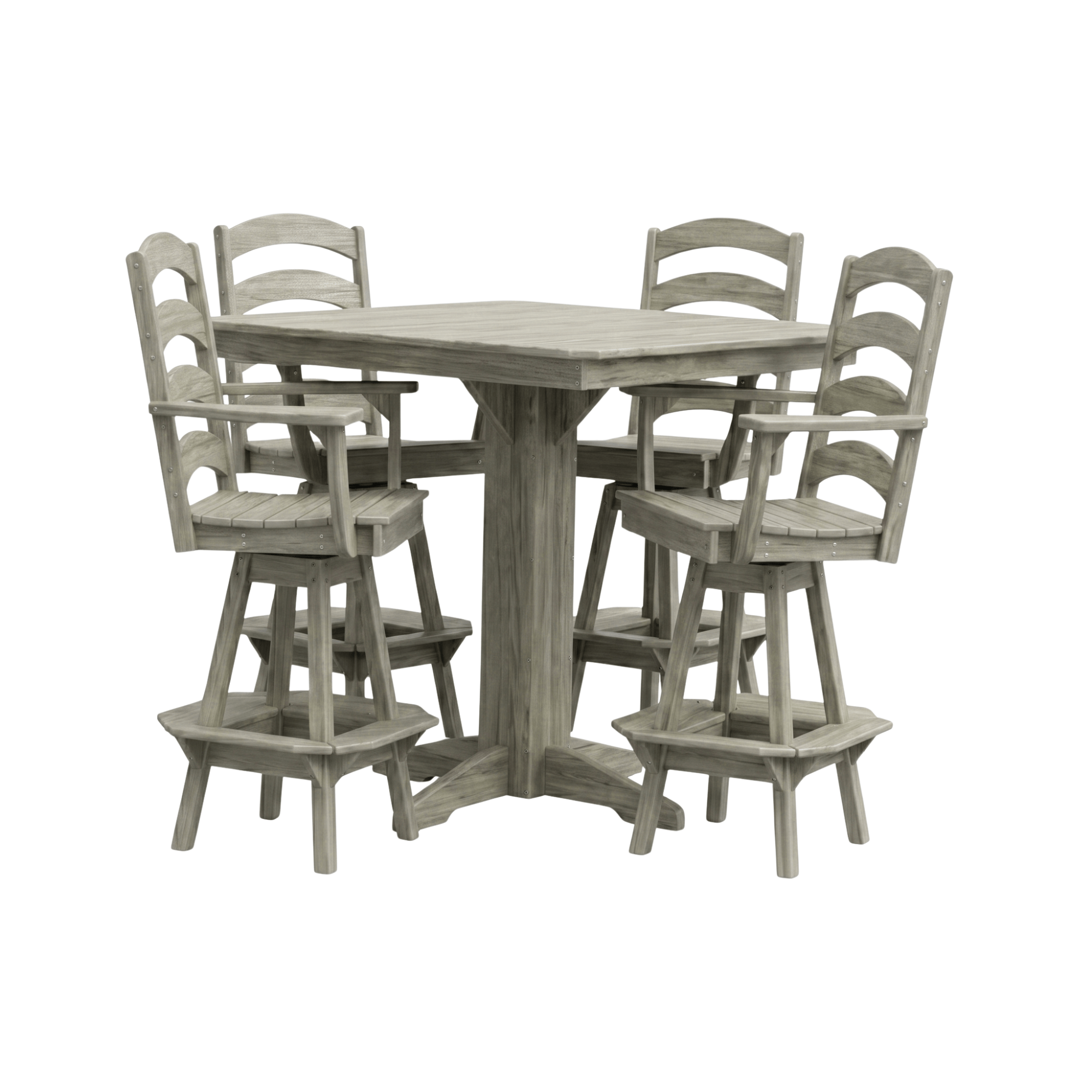 Keystone Amish Co. Josie 5-Piece Poly Outdoor Bar Dining Set