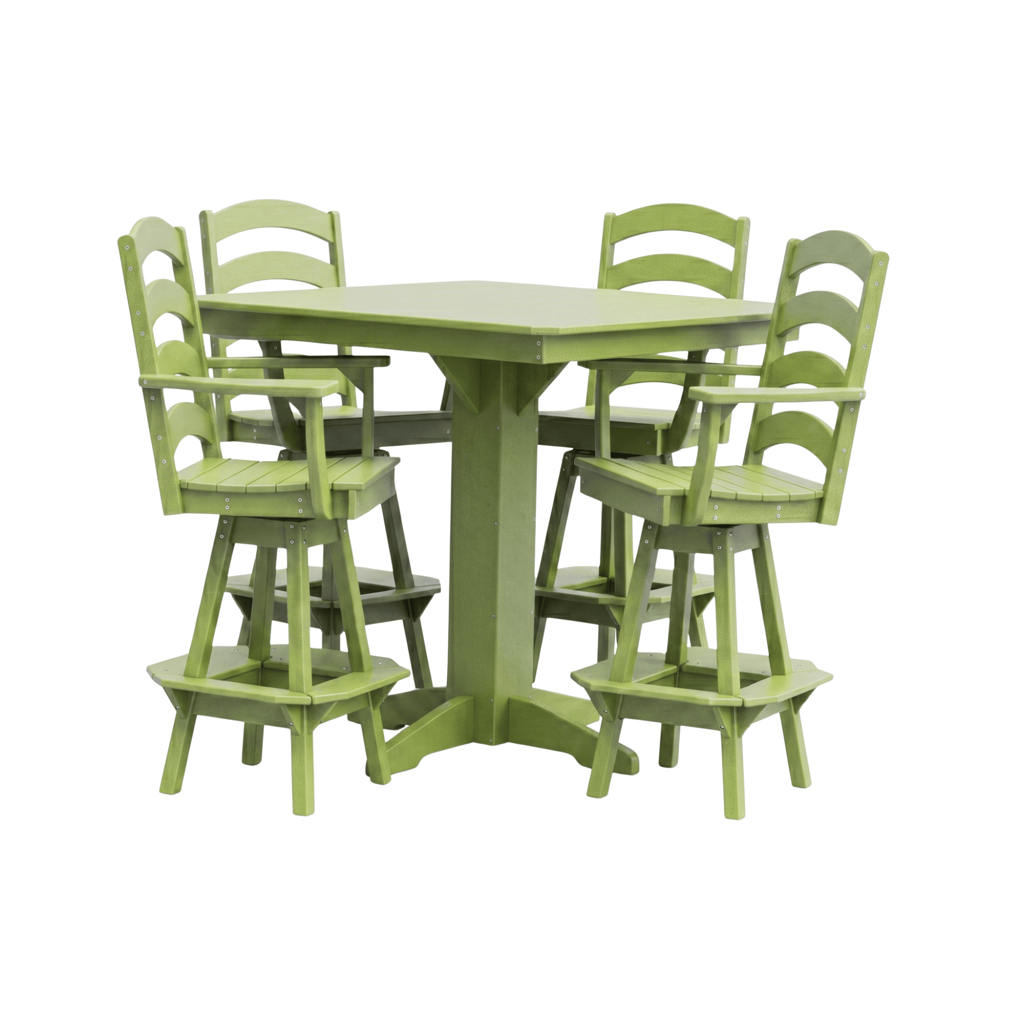Keystone Amish Co. Josie 5-Piece Poly Outdoor Bar Dining Set