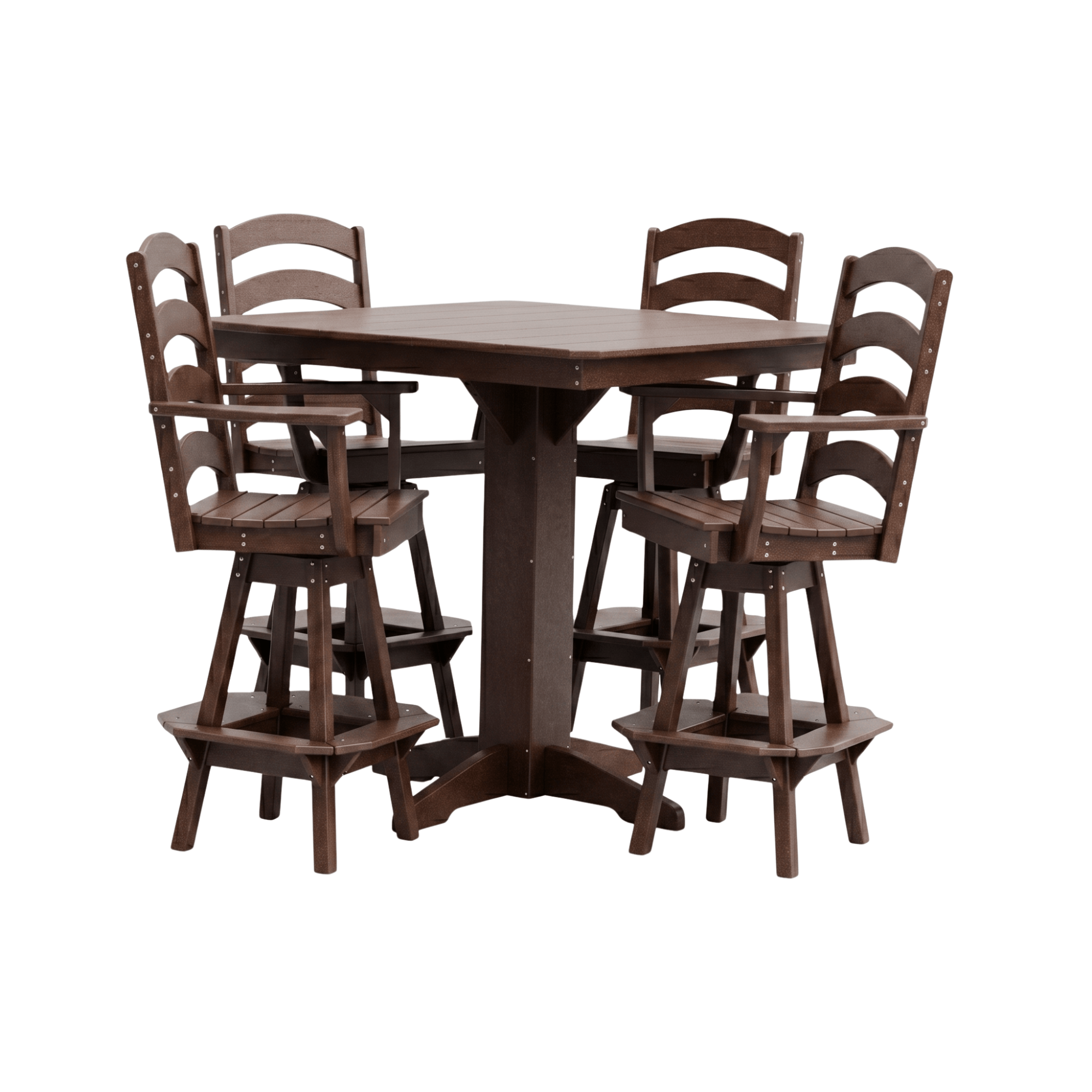 Keystone Amish Co. Josie 5-Piece Poly Outdoor Bar Dining Set