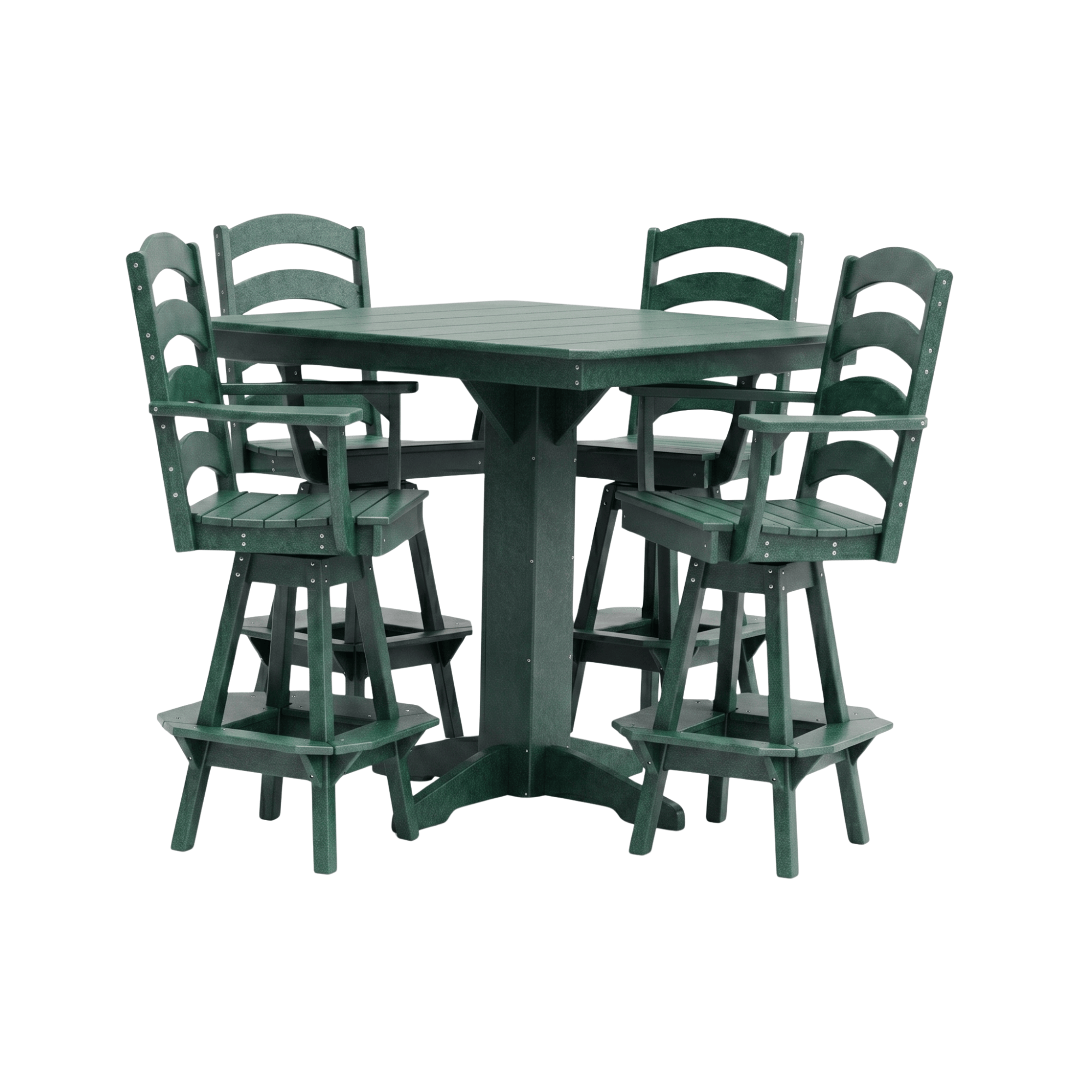 Keystone Amish Co. Josie 5-Piece Poly Outdoor Bar Dining Set
