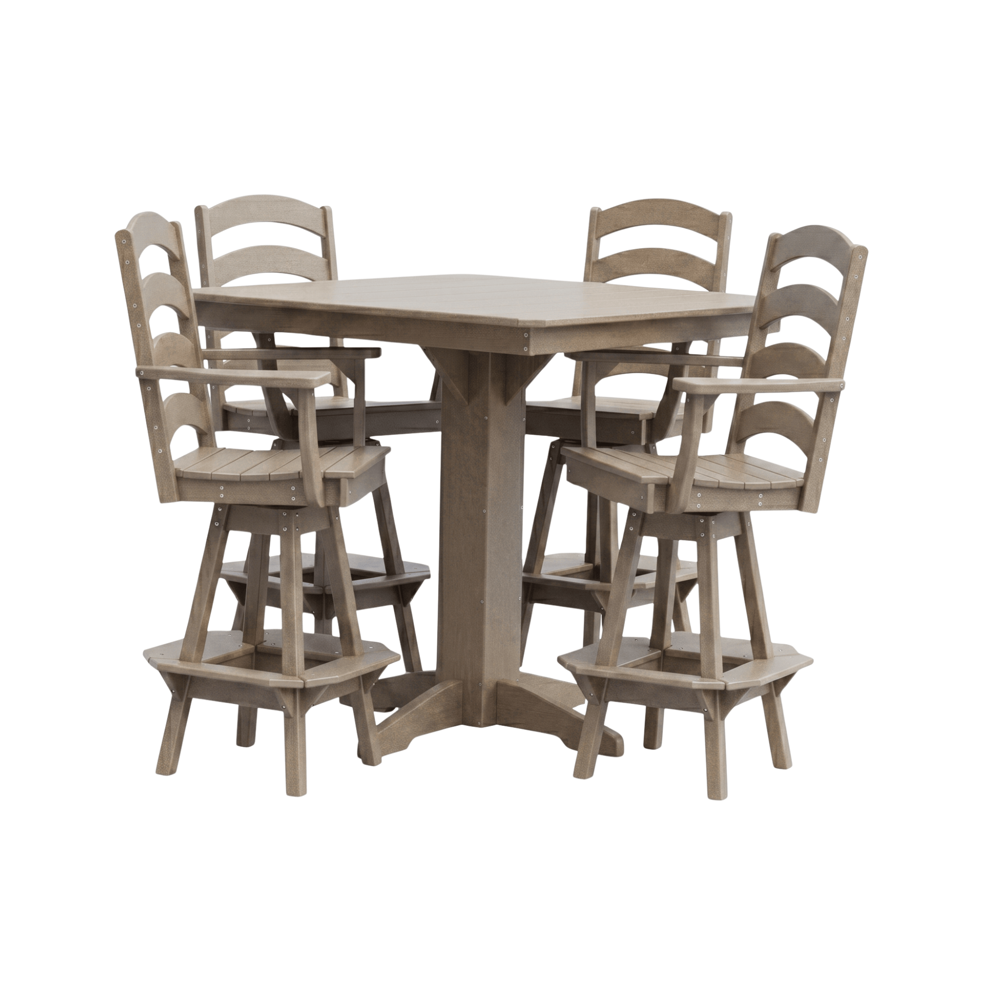 Keystone Amish Co. Josie 5-Piece Poly Outdoor Bar Dining Set