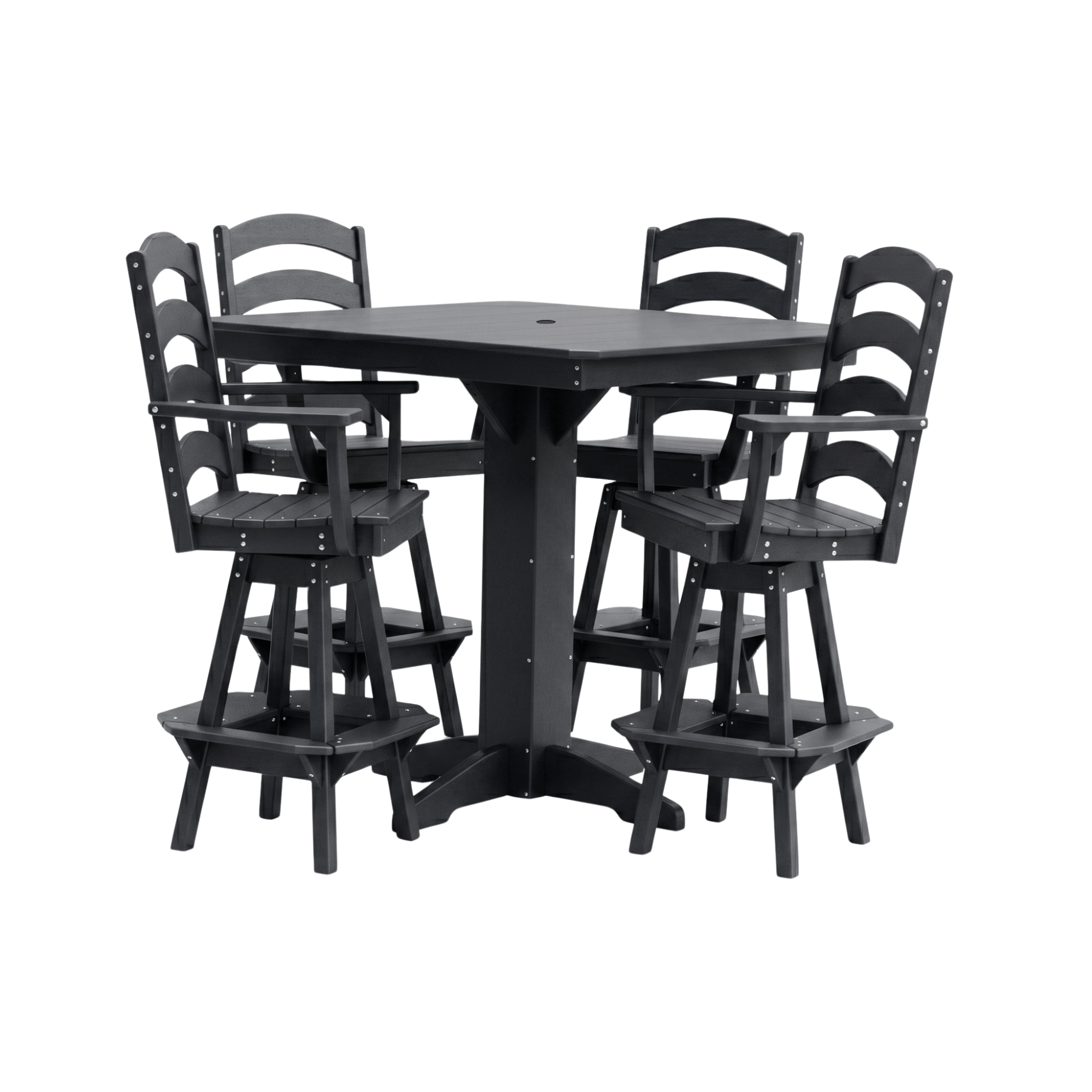 Keystone Amish Co. Josie 5-Piece Poly Outdoor Bar Dining Set