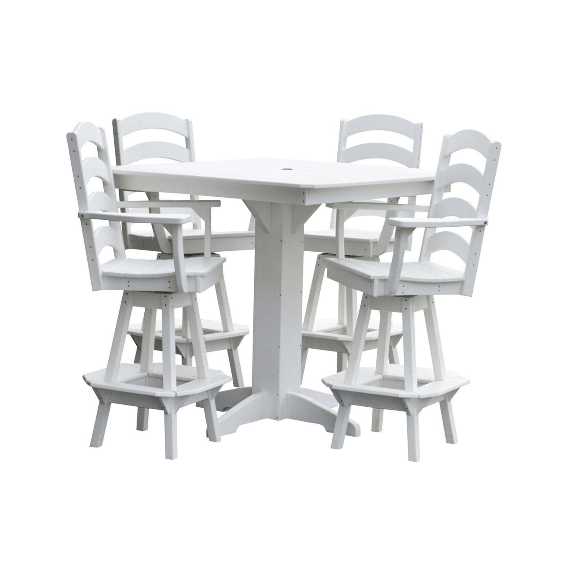 Keystone Amish Co. Josie 5-Piece Poly Outdoor Bar Dining Set