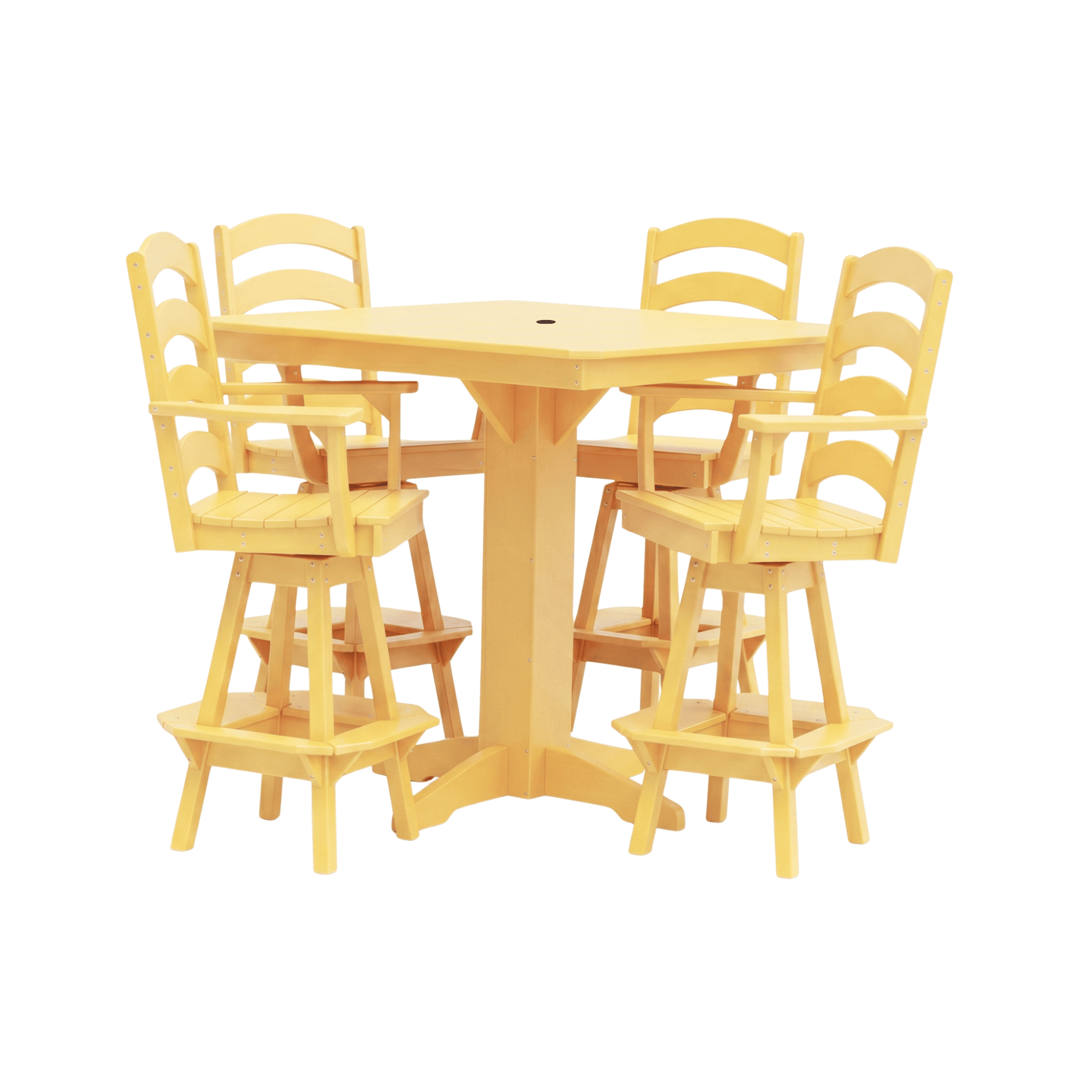 Keystone Amish Co. Josie 5-Piece Poly Outdoor Bar Dining Set
