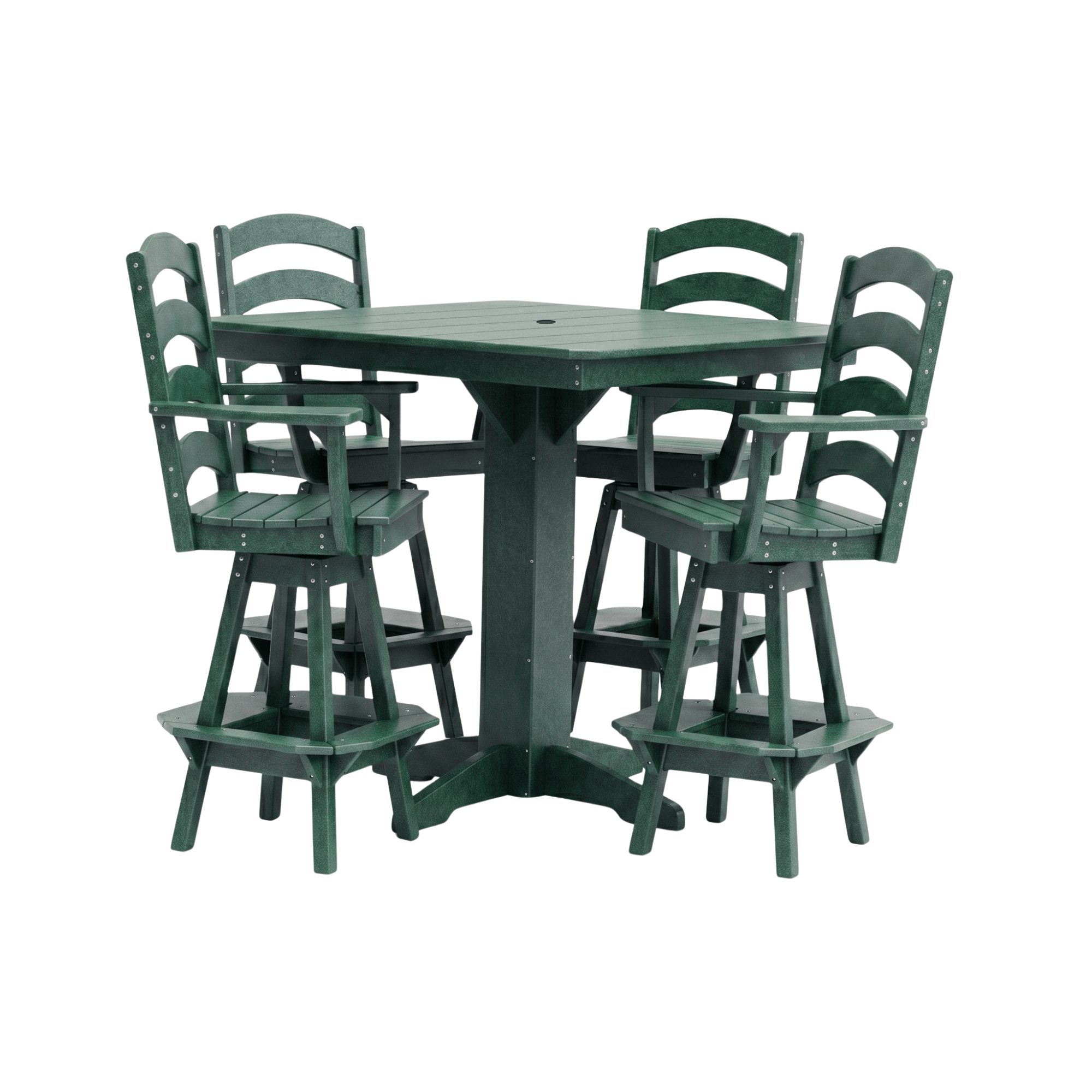 Keystone Amish Co. Josie 5-Piece Poly Outdoor Bar Dining Set