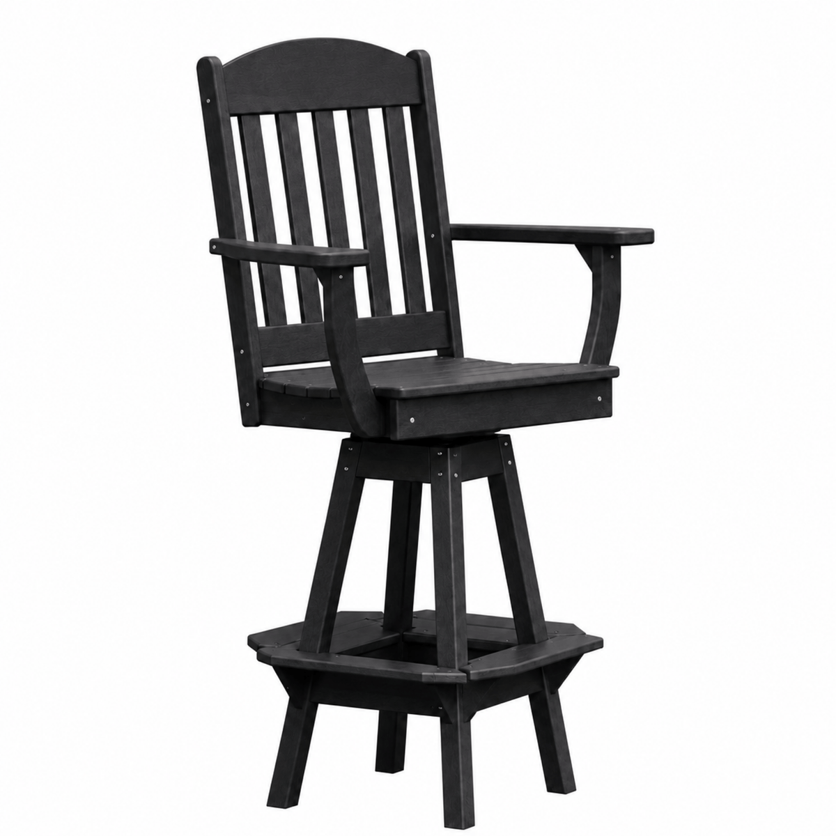 Keystone Amish Co. Classic Poly Composite Swivel Bar Chair