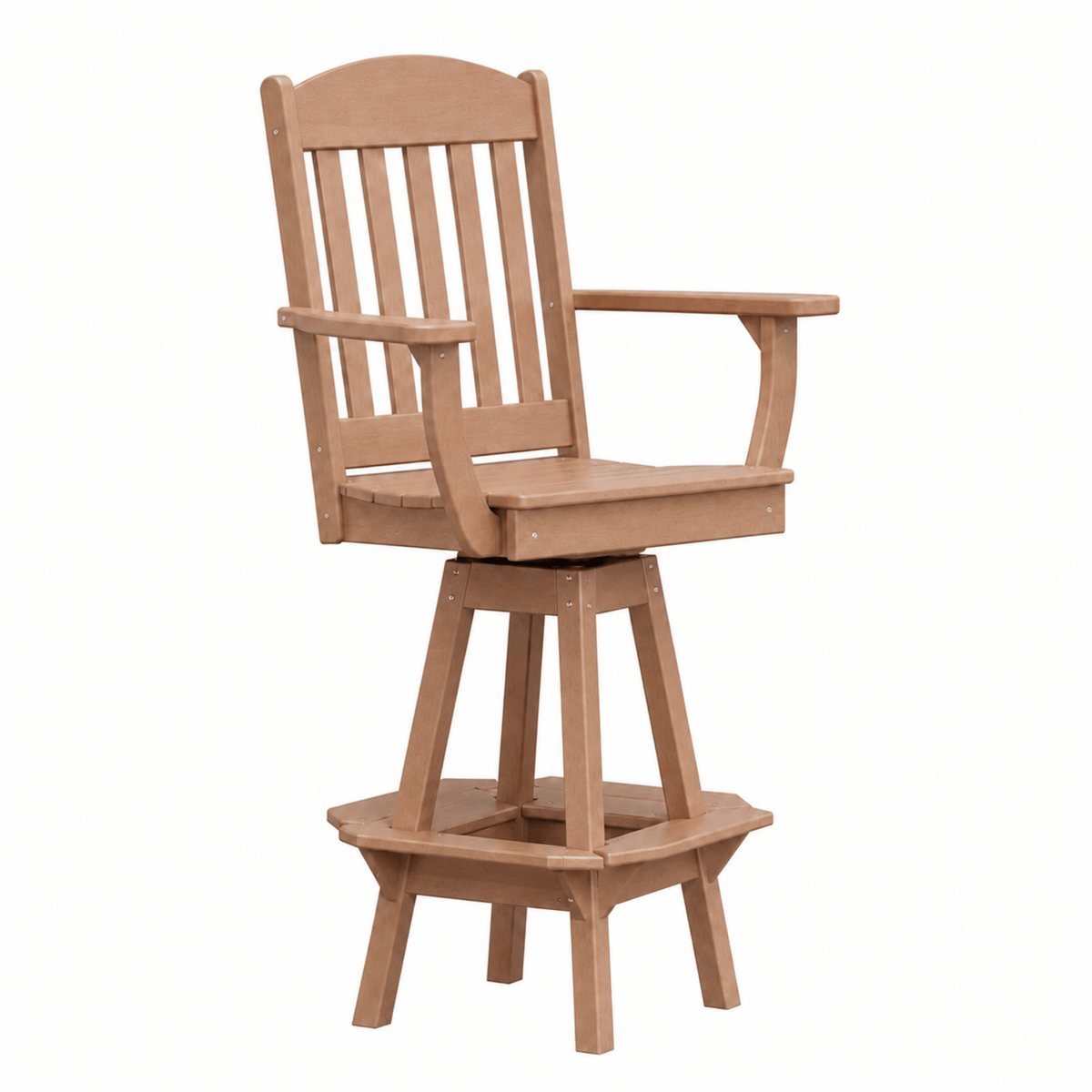 Keystone Amish Co. Classic Poly Composite Swivel Bar Chair