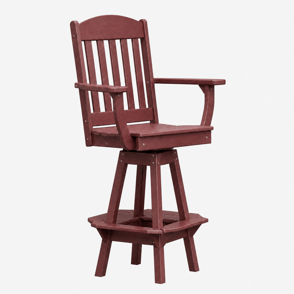 Keystone Amish Co. Classic Poly Composite Swivel Bar Chair