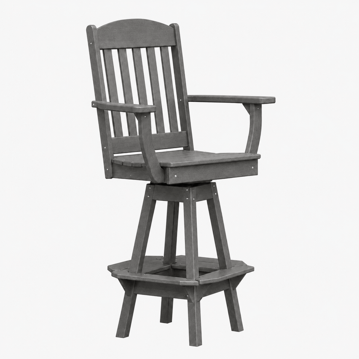 Keystone Amish Co. Classic Poly Composite Swivel Bar Chair