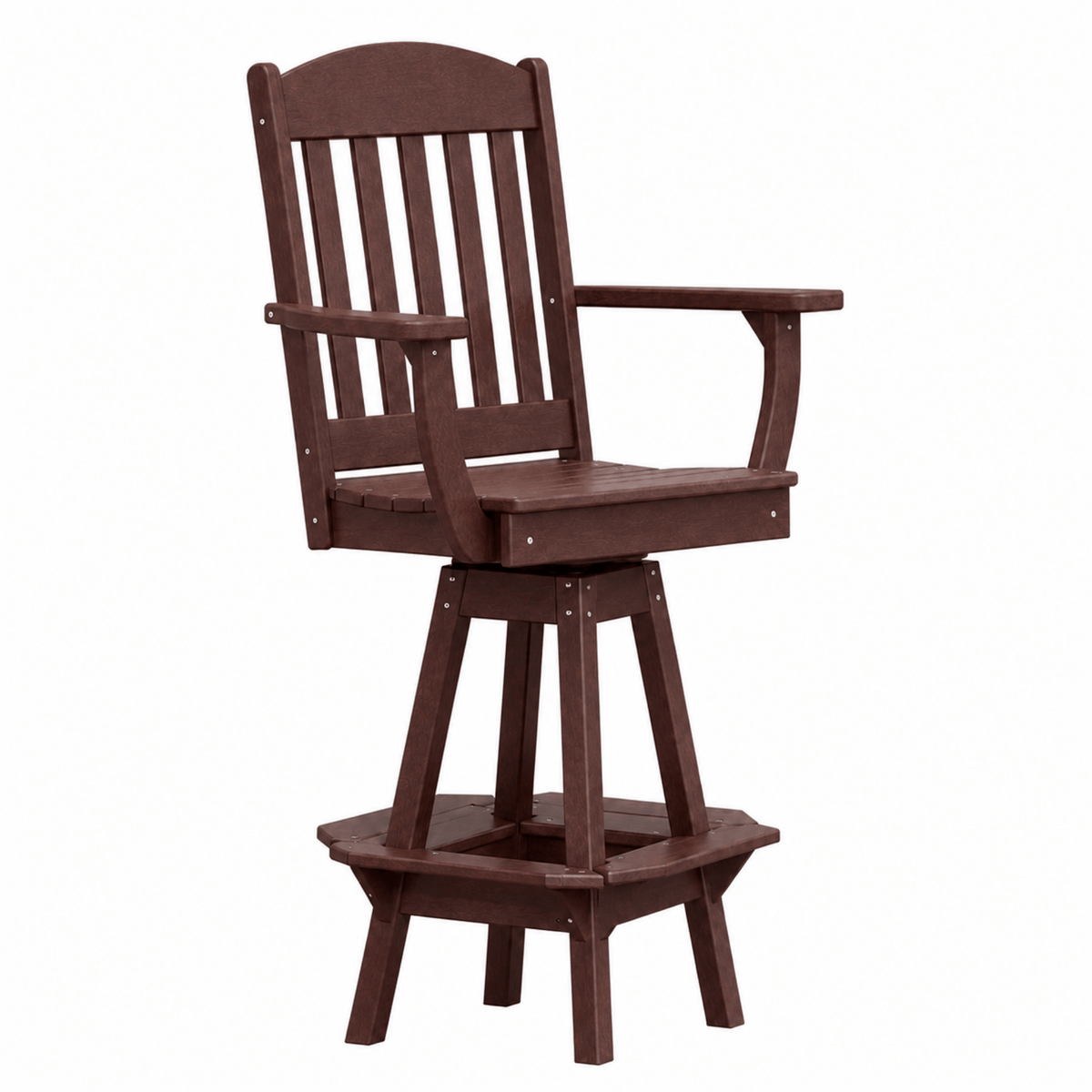 Keystone Amish Co. Classic Poly Composite Swivel Bar Chair