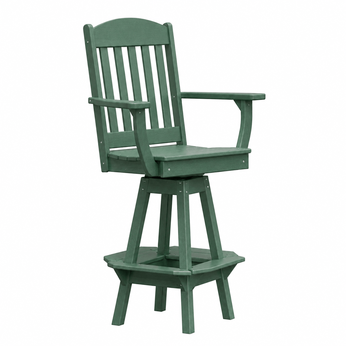 Keystone Amish Co. Classic Poly Composite Swivel Bar Chair